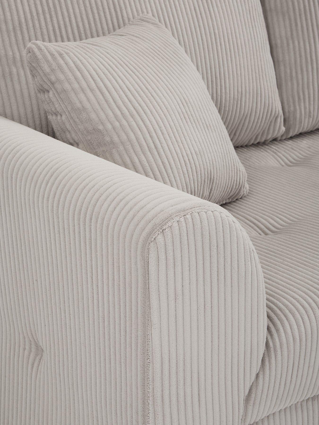 Image 6 of 7 of Very Home Rune Cord Lh Corner+Footstool