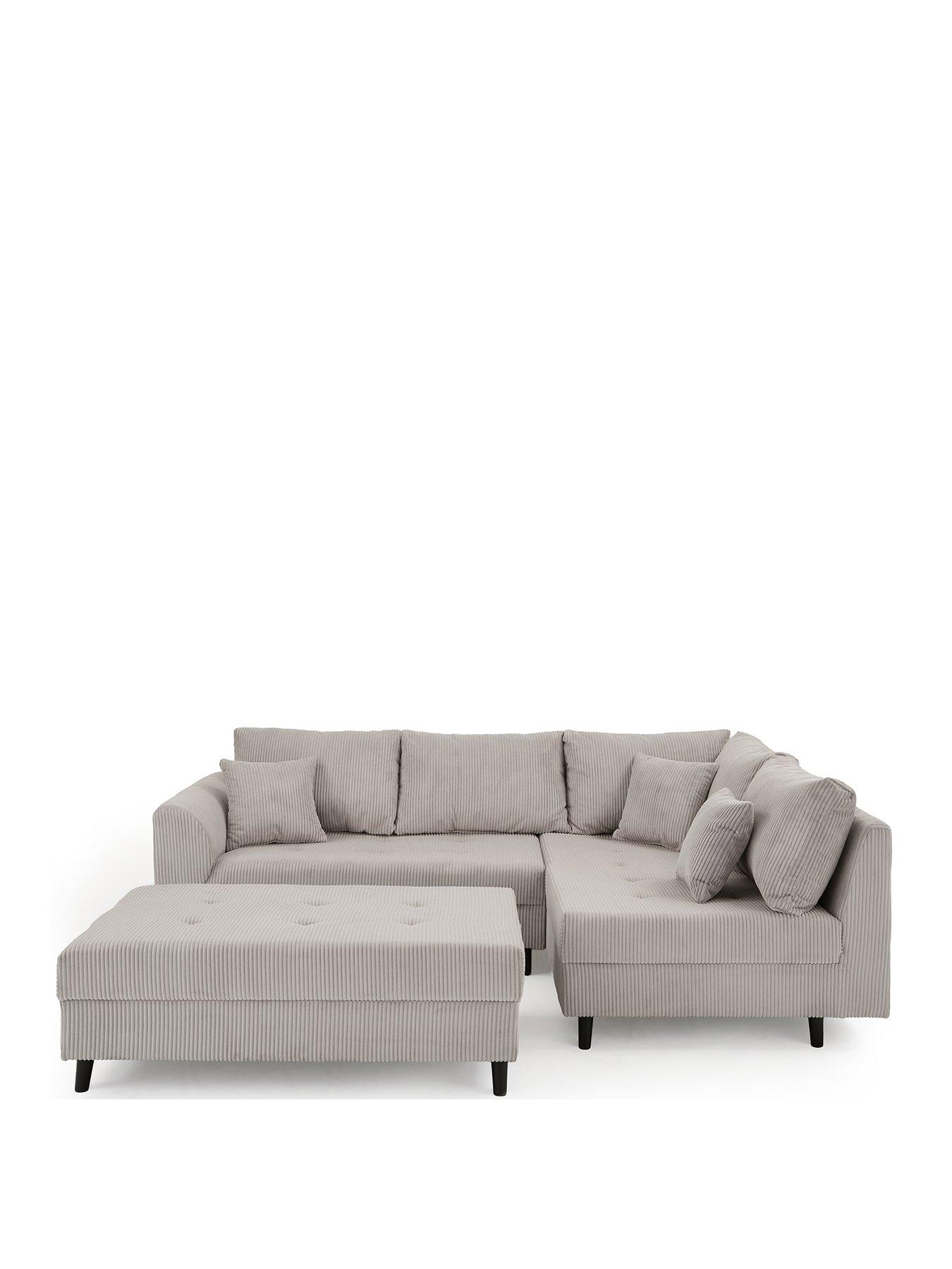 Image 2 of 7 of Very Home Rune Cord Rh Corner+Footstool