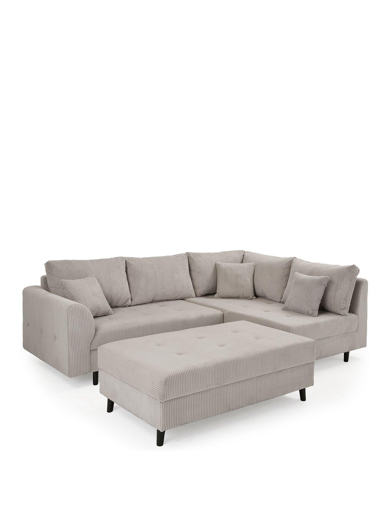 Image 3 of 7 of Very Home Rune Cord Rh Corner+Footstool