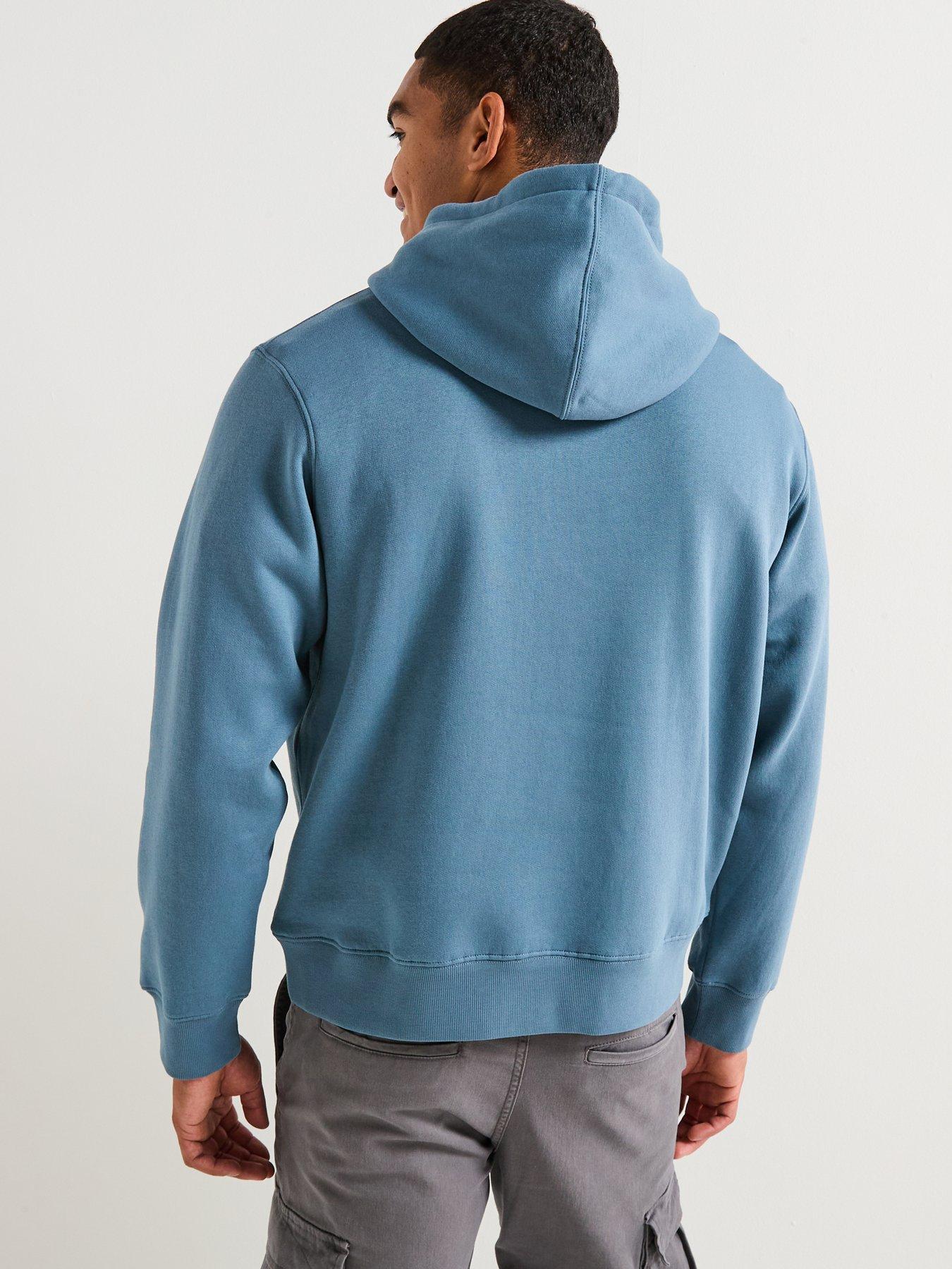  image of jack-jones-star-hoodie-blue