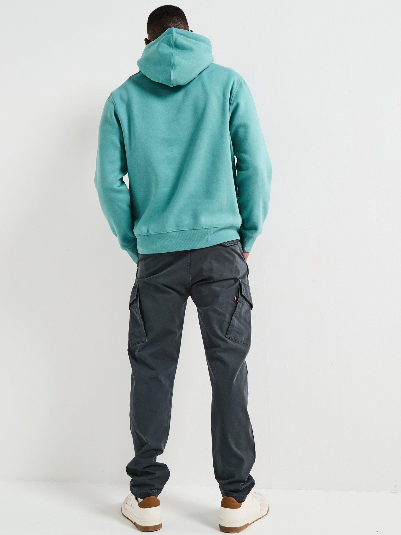  image of jack-jones-star-hoodie-blue