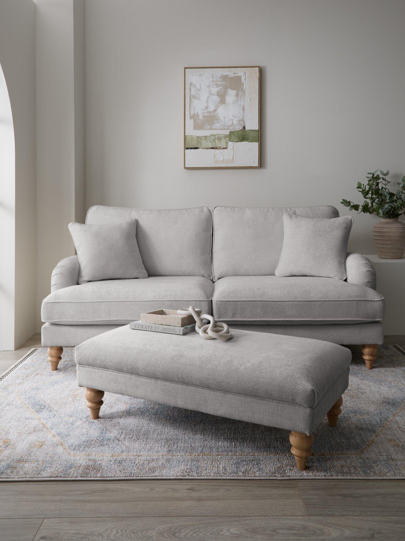 undefined Hepburn 3 Seater + Footstool