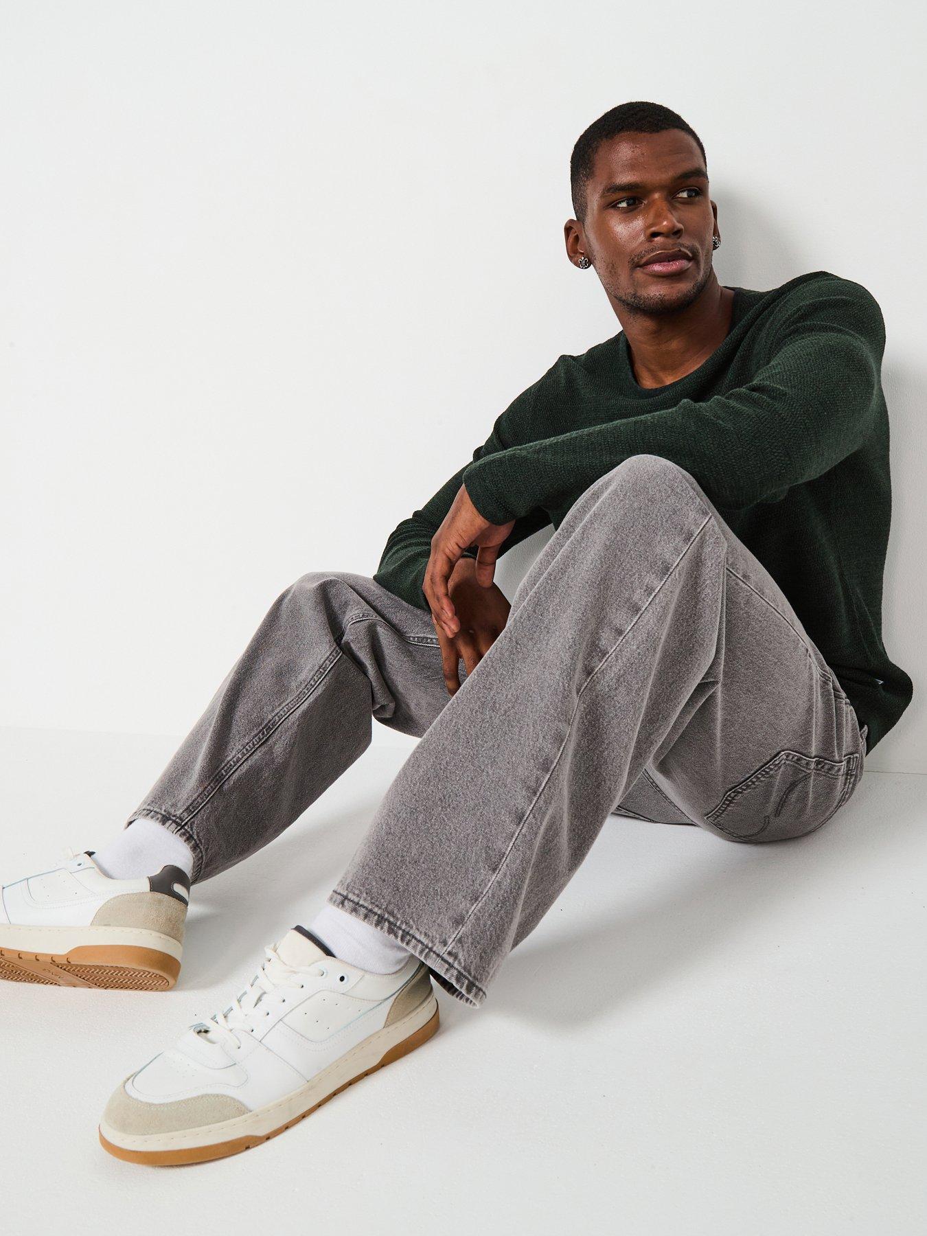 Jack & Jones Alex Original 067 Loose Fit Jeans - Grey