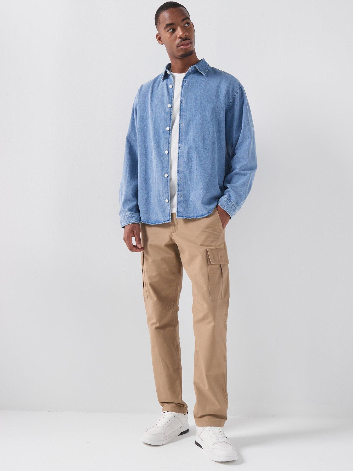  image of jack-jones-kane-cargo-trousers-light-brown