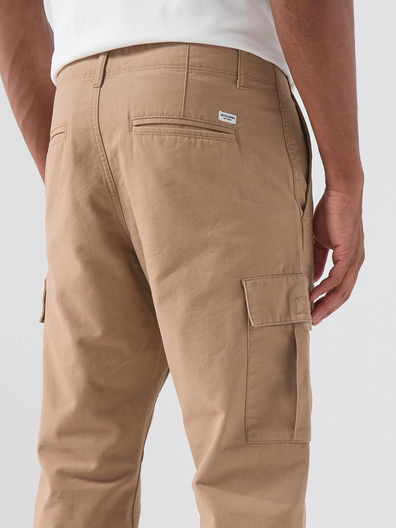  image of jack-jones-kane-cargo-trousers-light-brown