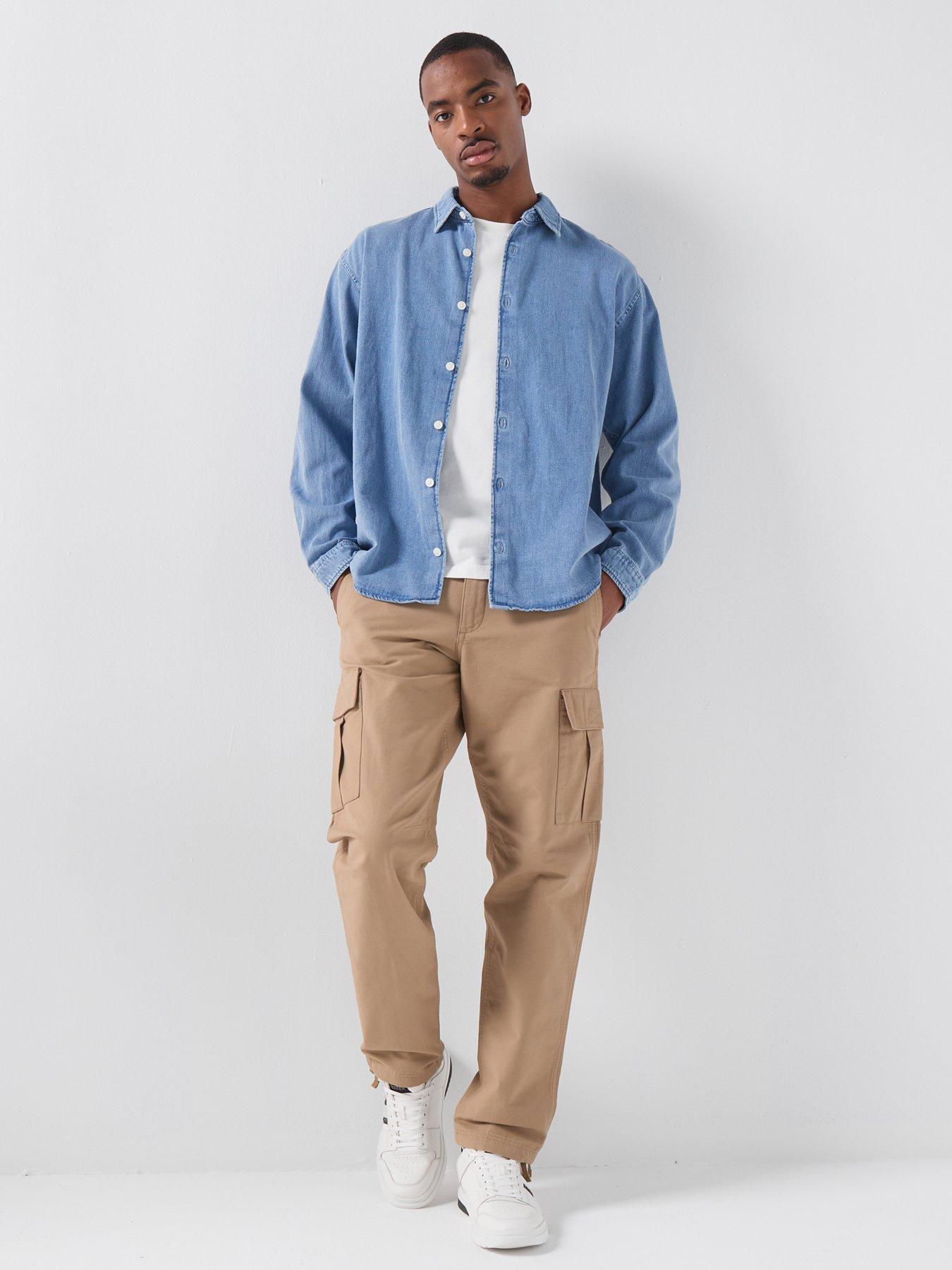  image of jack-jones-kane-cargo-trousers-light-brown