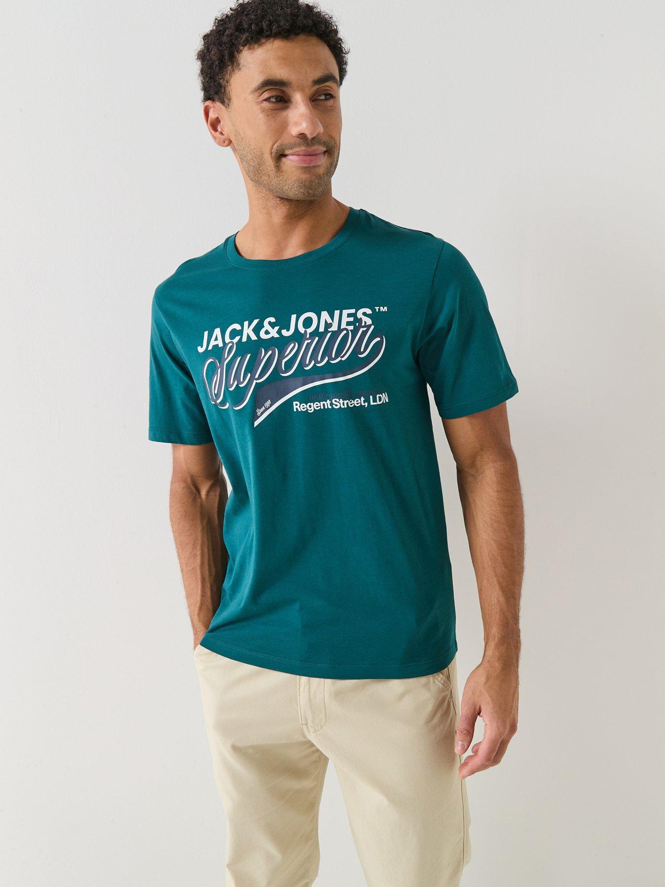 jack-jones-logo-short-sleeve-t-shirt-dark-green