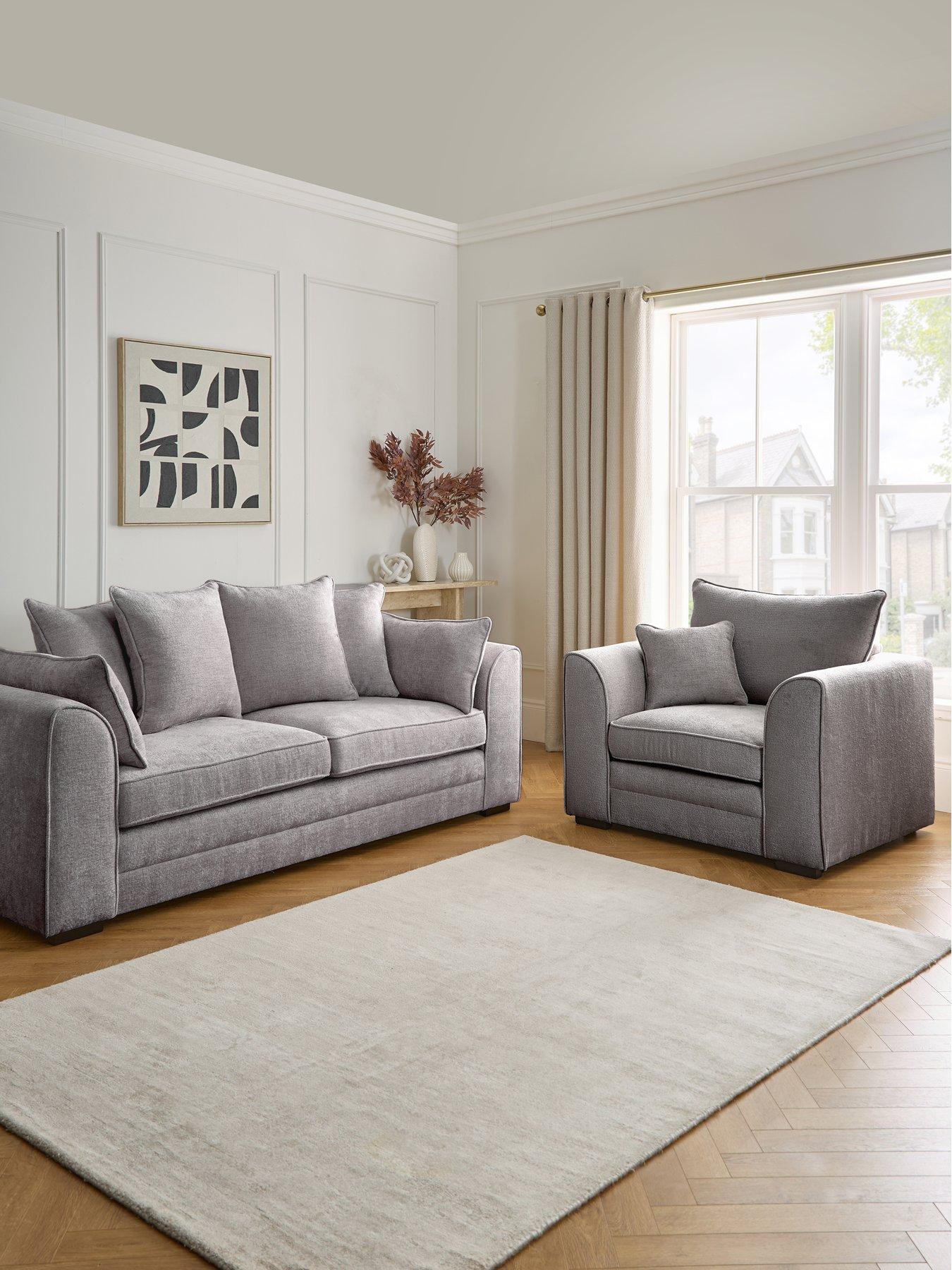 The Very Collection Soho Fabric 3 Seater + Armchair (Buy  &  SAVE!) - FSC® Certified