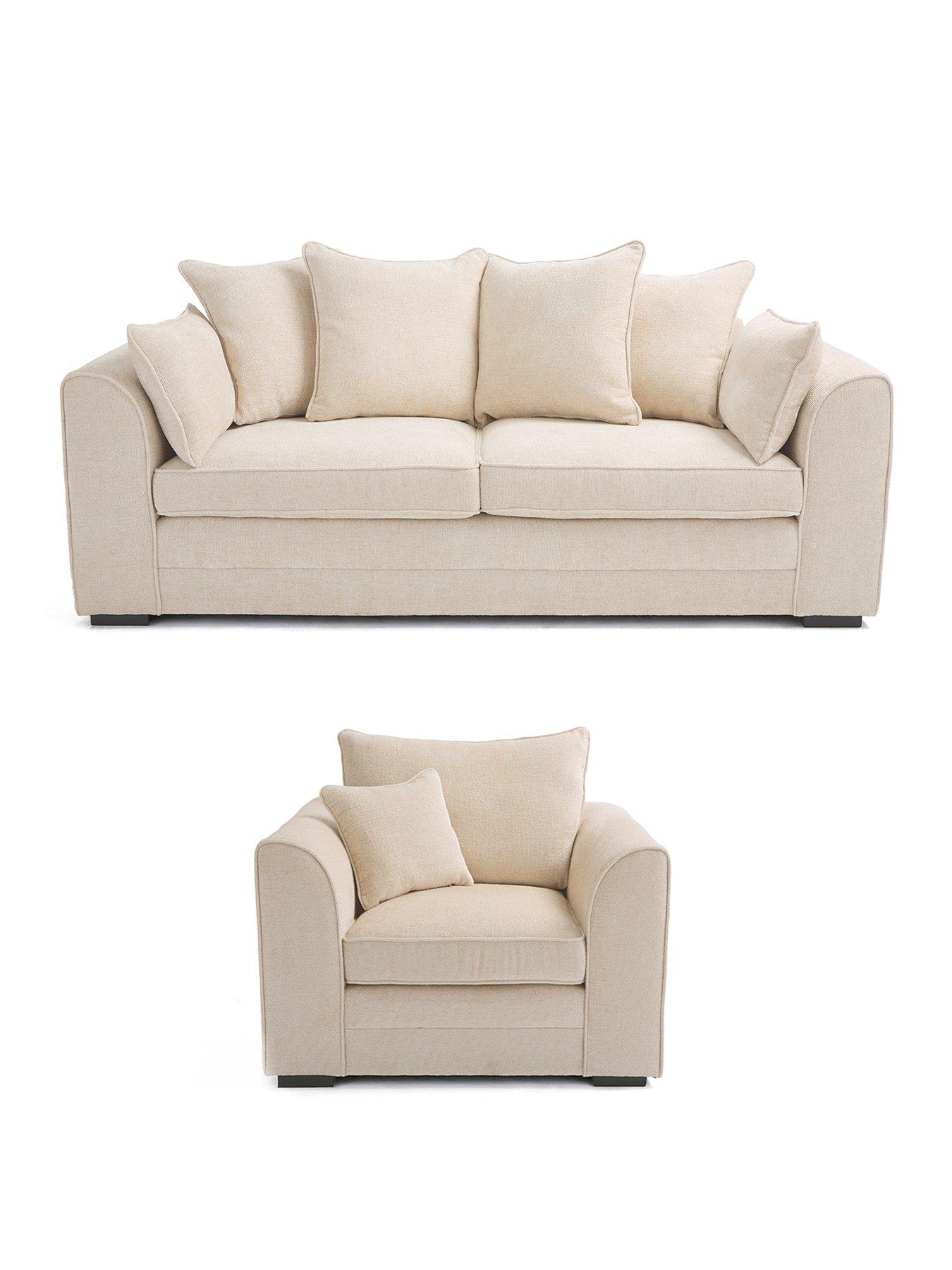 Image 2 of 7 of Very Home Soho Fabric 3 Seater + Armchair (Buy &amp; SAVE!)