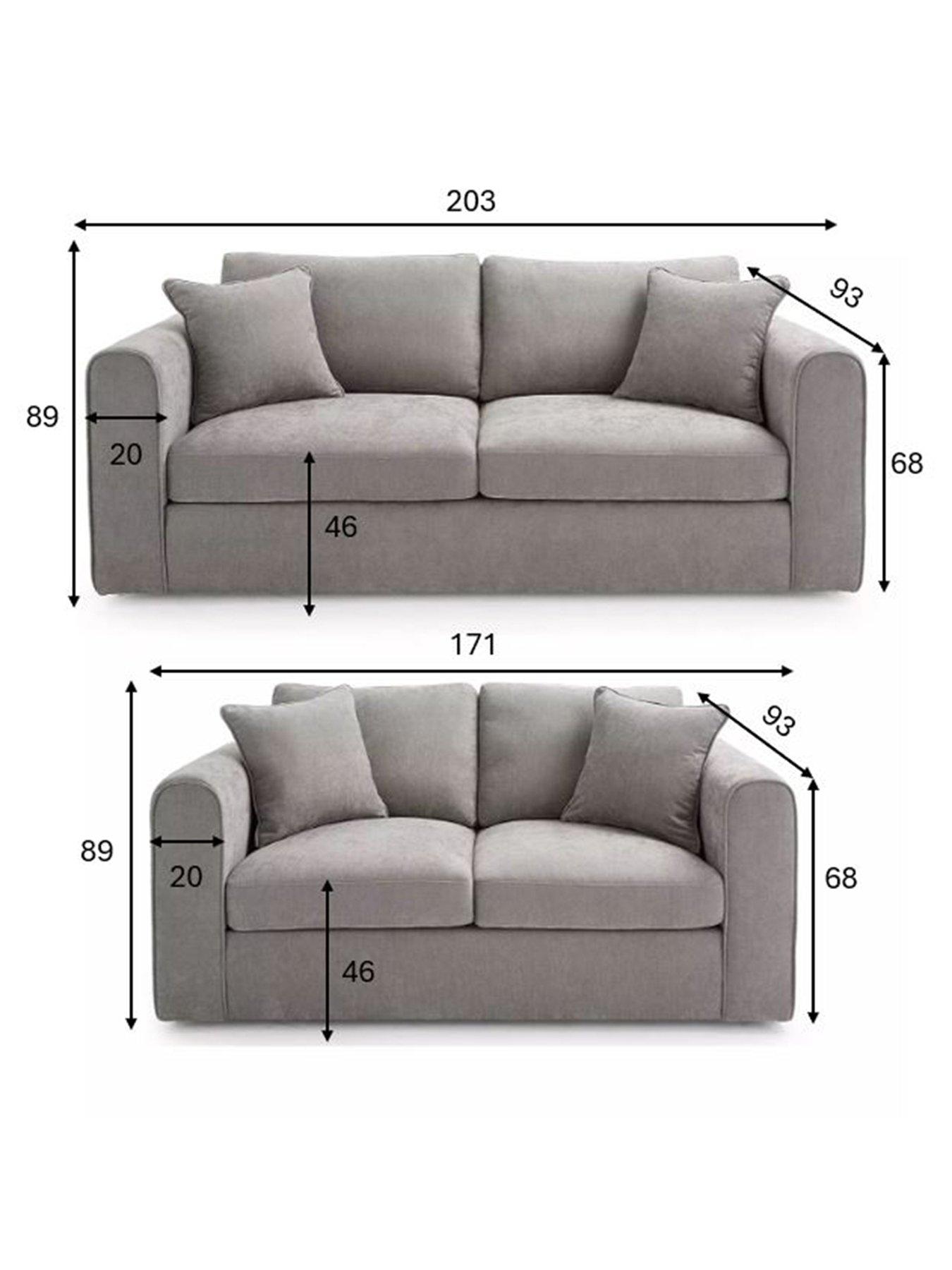 Image 7 of 7 of The Very Collection Nylah Fabric 3 + 2 Seater Sofa Set (Buy &amp; SAVE!) - FSC&reg; Certified