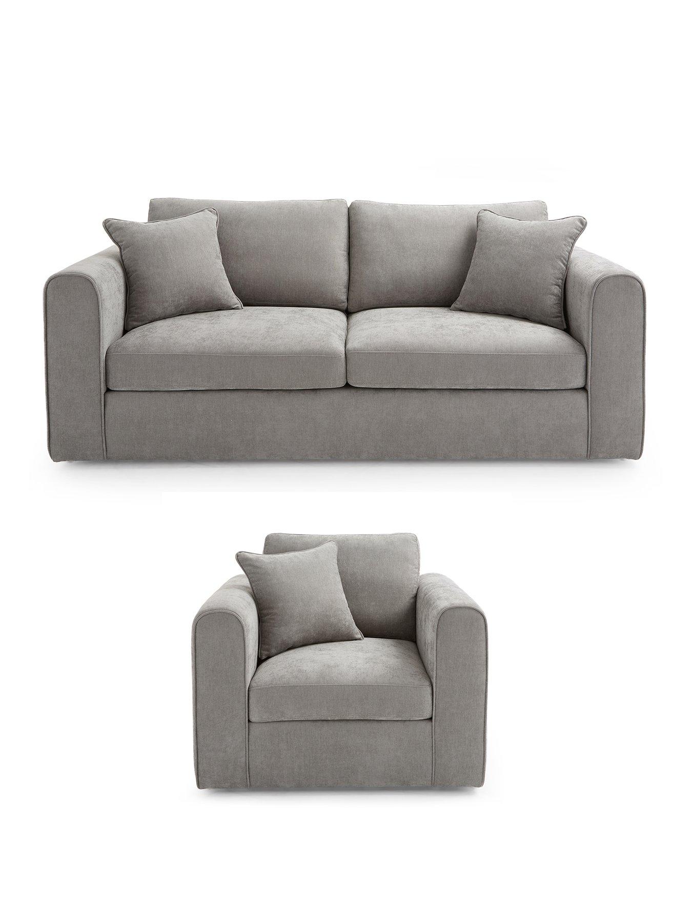 Image 2 of 7 of The Very Collection Nylah Fabric 3 Seater Sofa + Armchair (Buy &amp; SAVE!) - FSC&reg; Certified