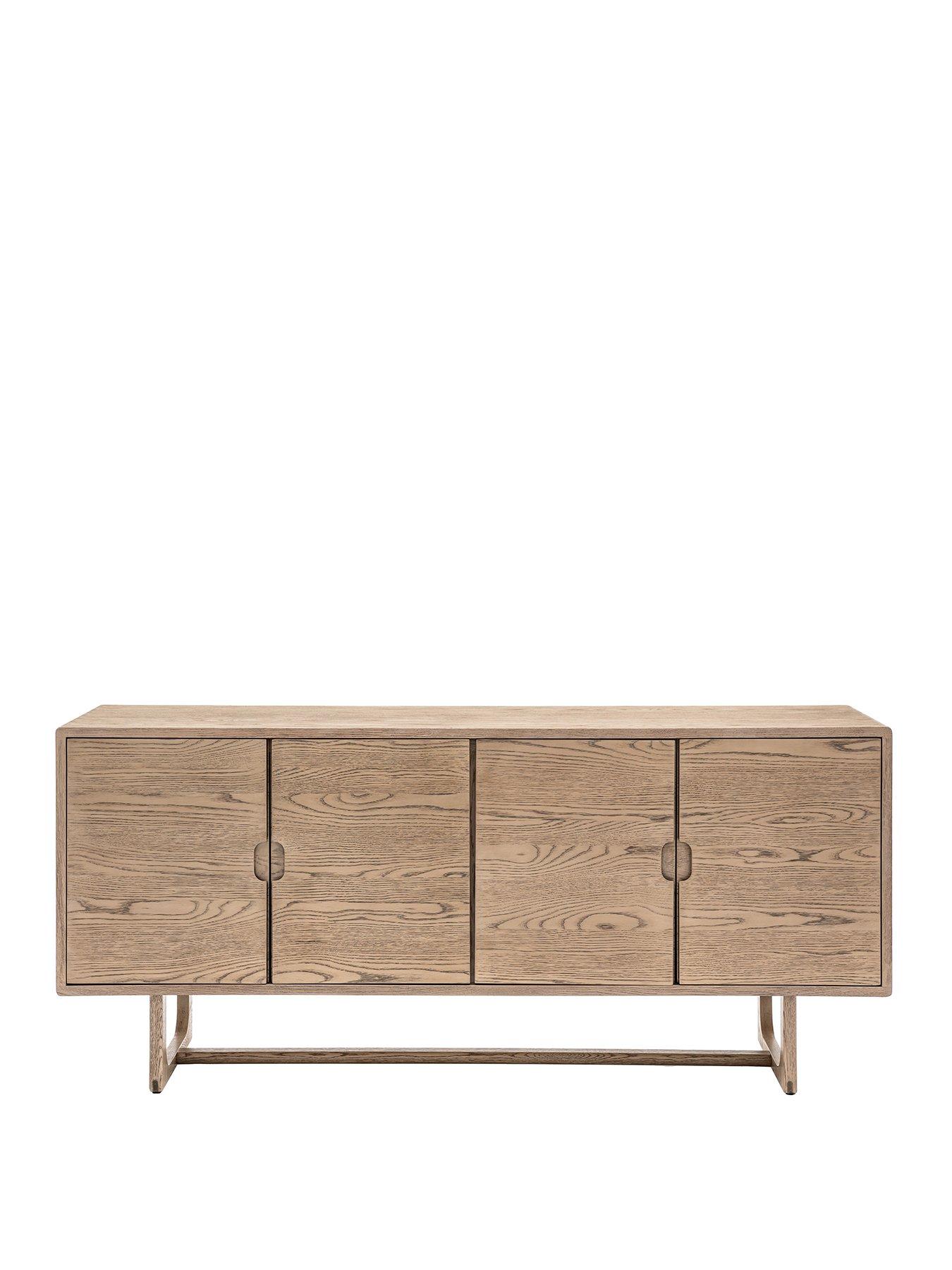 Image 2 of 7 of Gallery Direct Craft 4 Door Sideboard - Smoked Oak