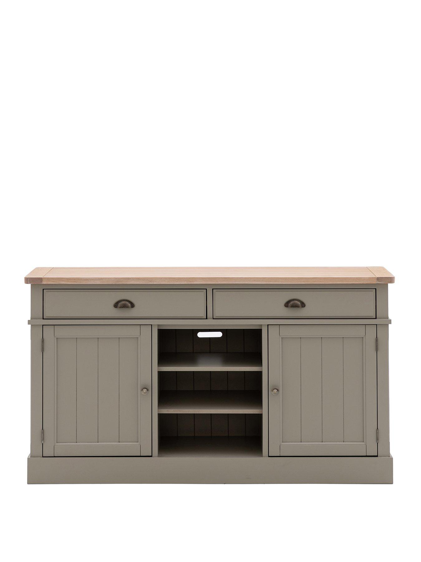 Image 2 of 7 of Gallery Direct Eton 2 Door 2 Drawer Sideboard - Prairie - Contains Solid Wood