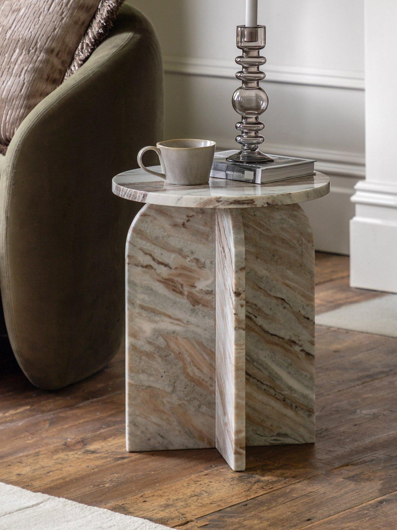 Image 1 of 7 of Gallery Direct Amina Round&nbsp;Side Table - Natural
