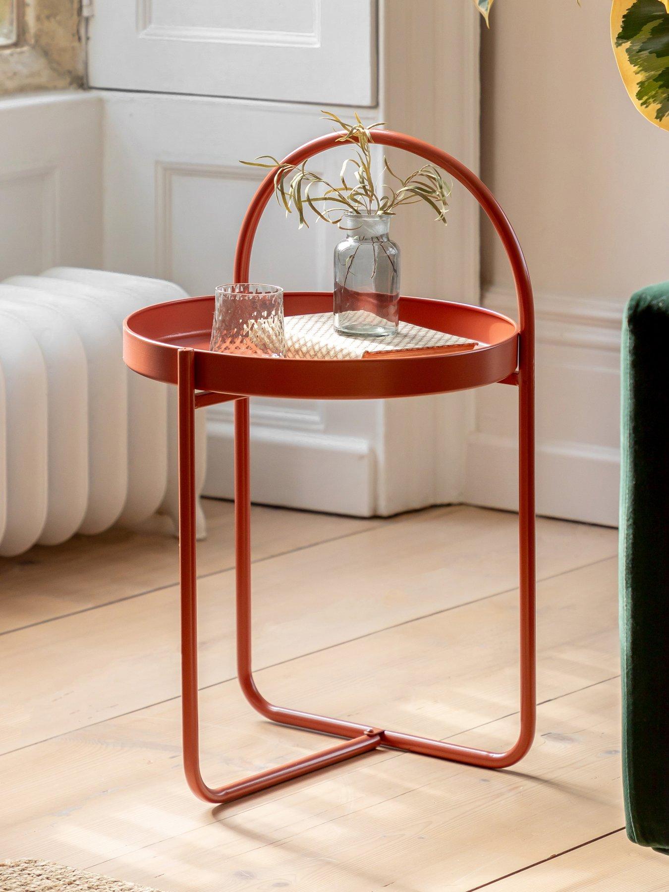 undefined Melbury Metal Side Table - Coral