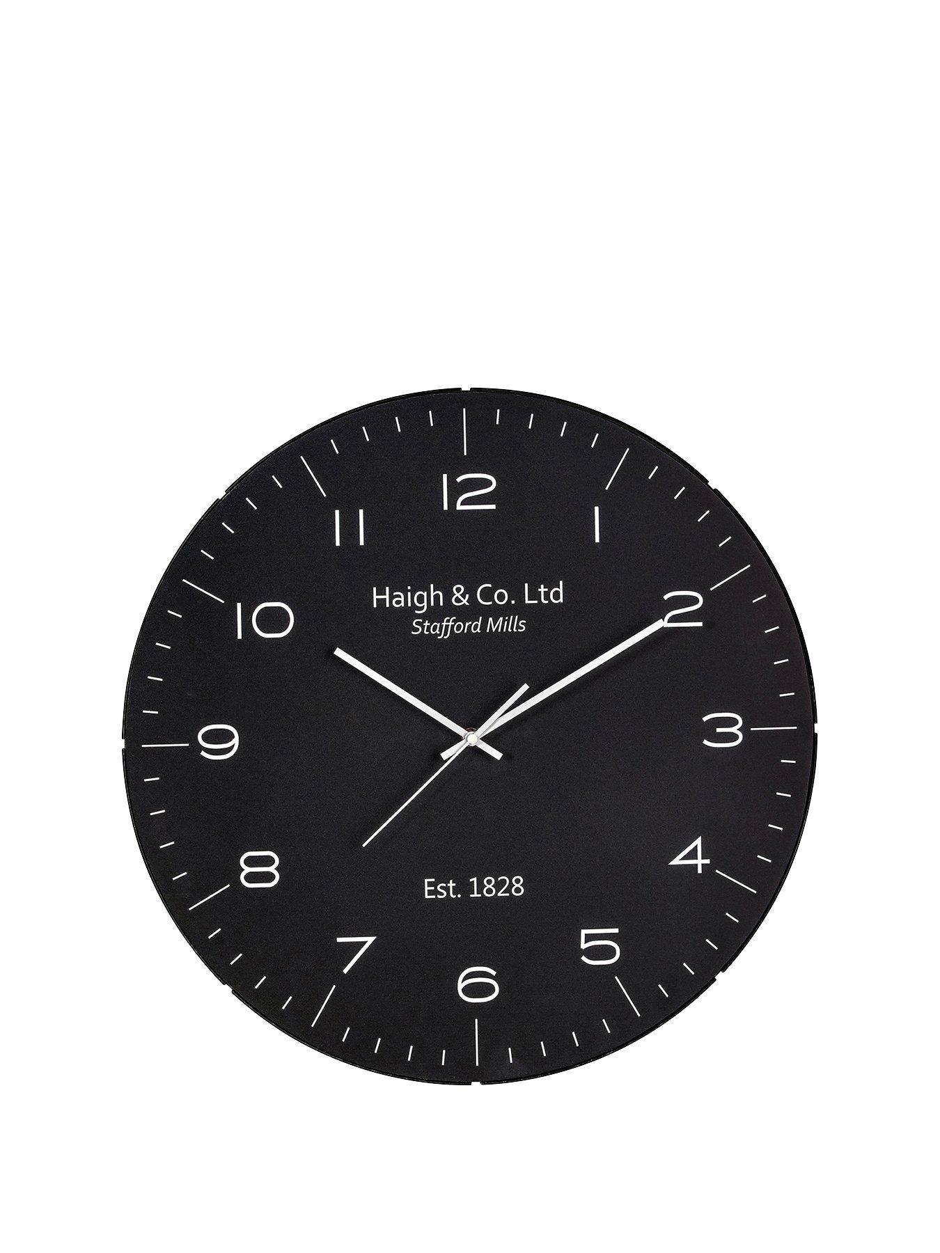 Image 2 of 7 of Pacific Lifestyle Black and Silver Dome Glass Wall Clock
