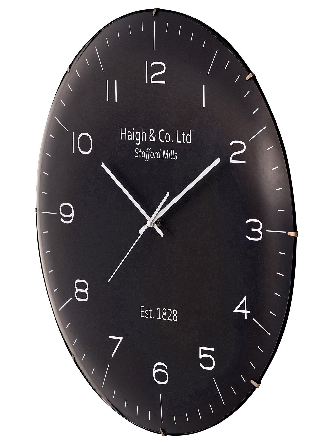 Image 4 of 7 of Pacific Lifestyle Black and Silver Dome Glass Wall Clock