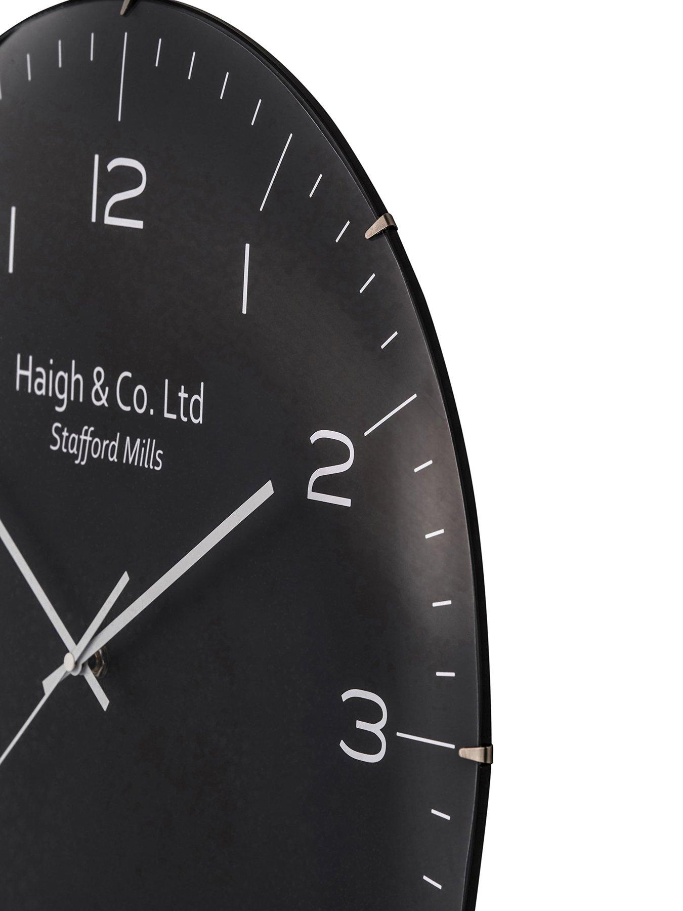 Image 5 of 7 of Pacific Lifestyle Black and Silver Dome Glass Wall Clock
