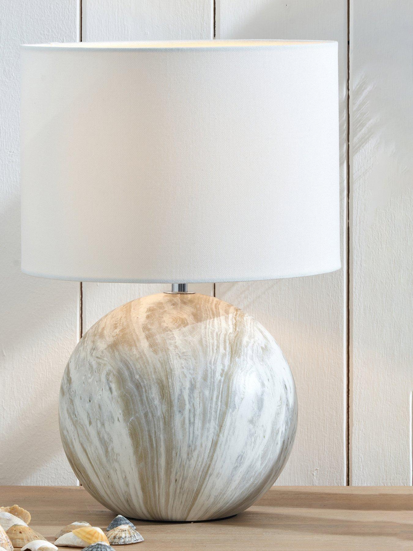 undefined Viejo Grey Stone Effect Ceramic Table Lamp