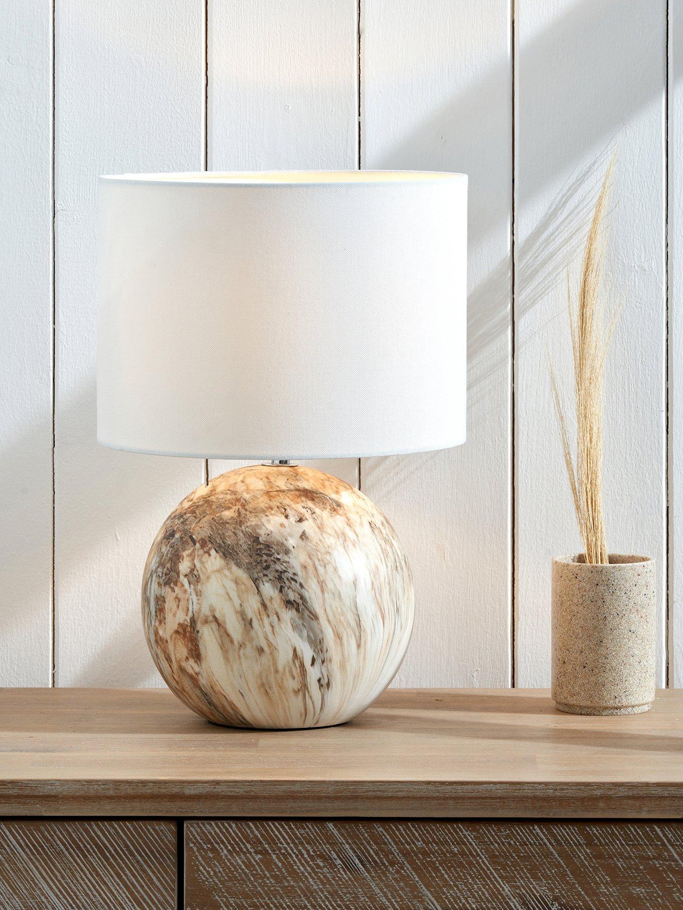 undefined Viejo Natural Stone Effect Ceramic Table Lamp