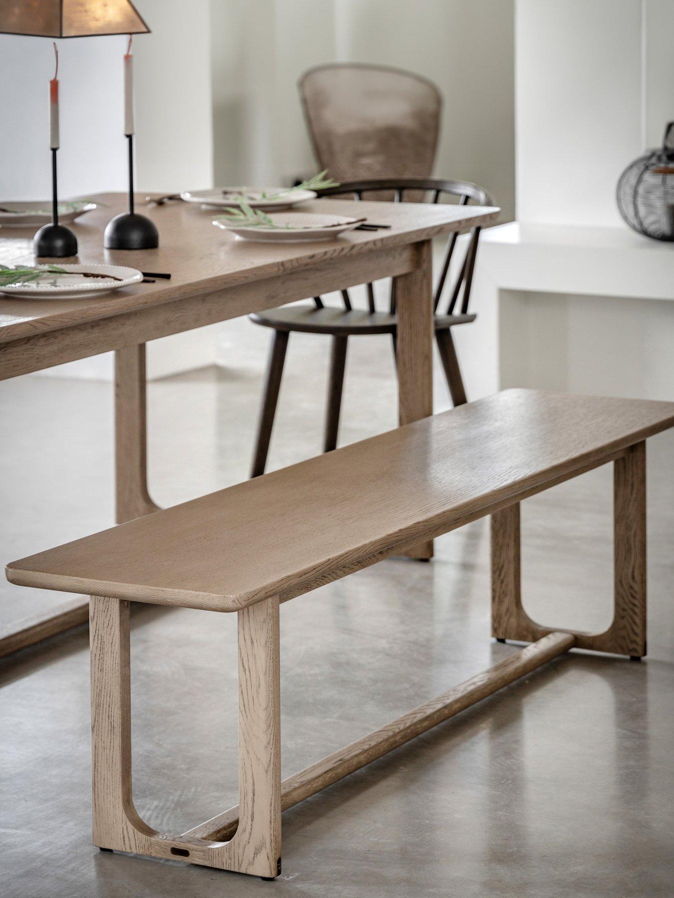 Image 1 of 5 of Gallery Direct Craft Dining Bench - Smoked Oak
