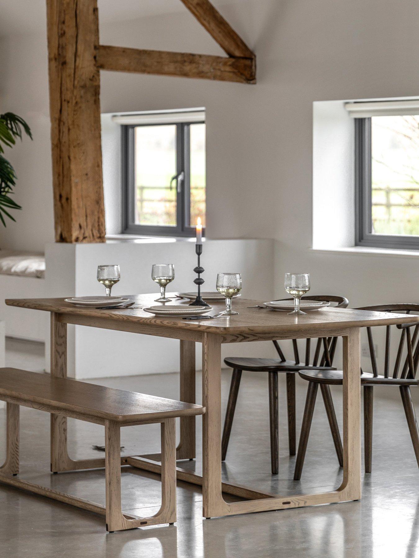 Image 1 of 6 of Gallery Direct Craft Dining Table - Smoked Oak