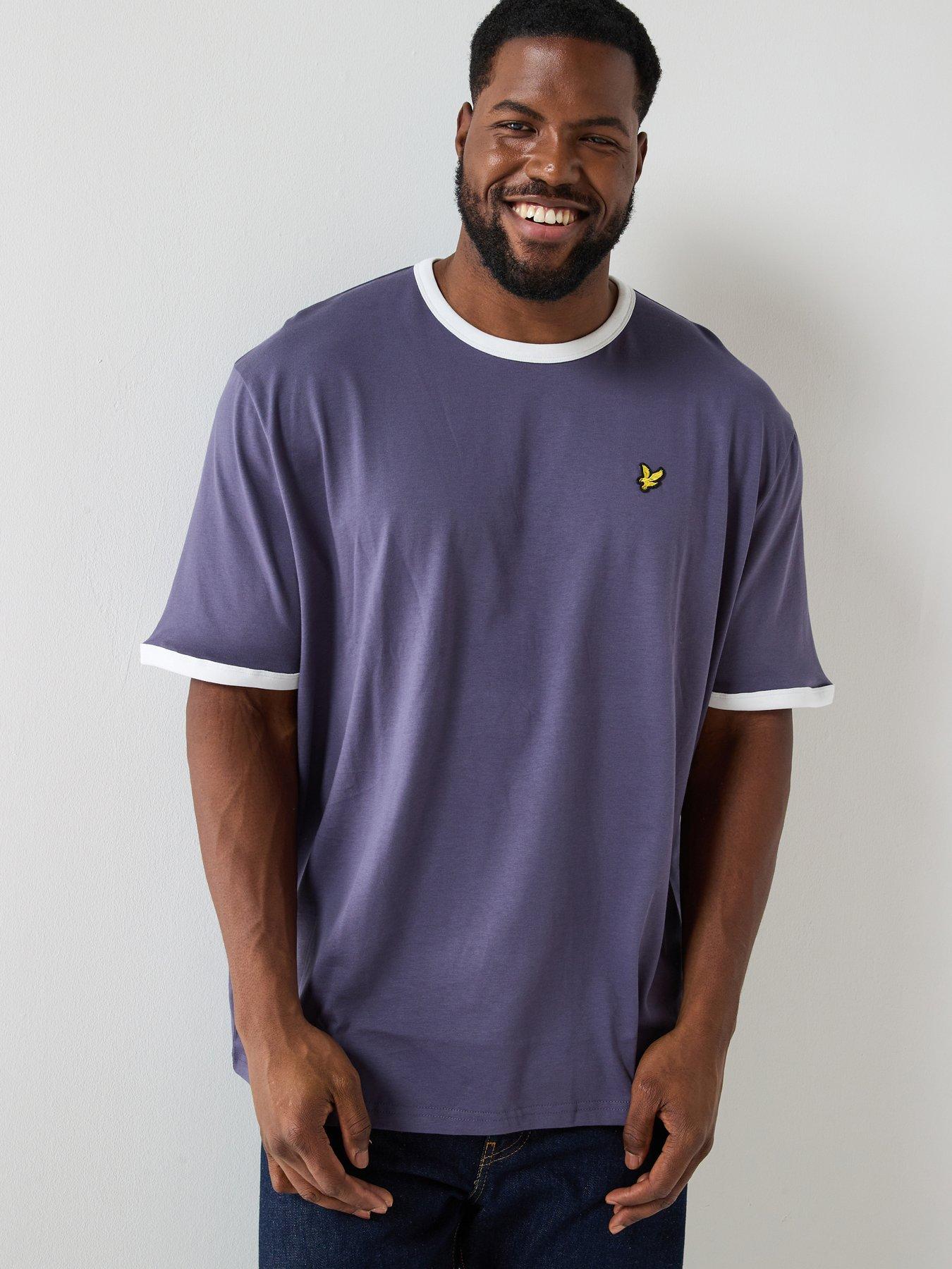 Lyle & Scott Big And Tall Ringer T-Shirt - Navy
