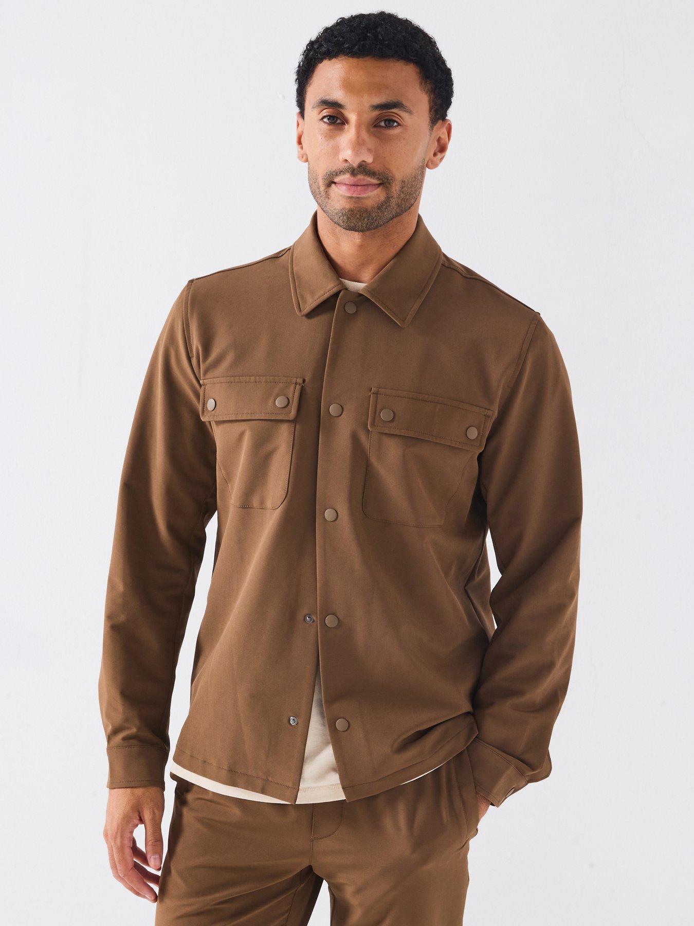 Les Deux Sebastian Tech Jacket - Brown