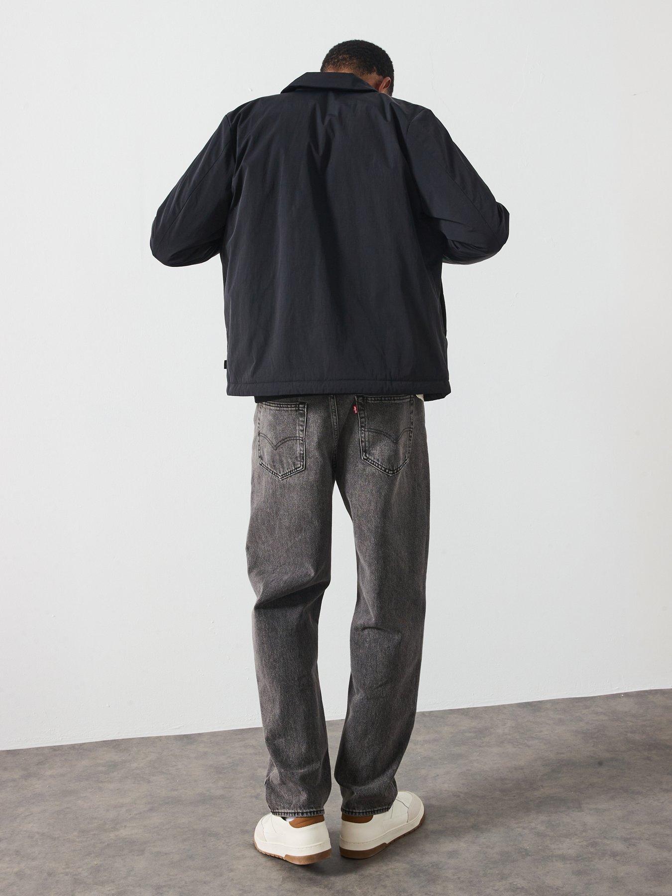  image of les-deux-idris-padded-coach-jacket-black