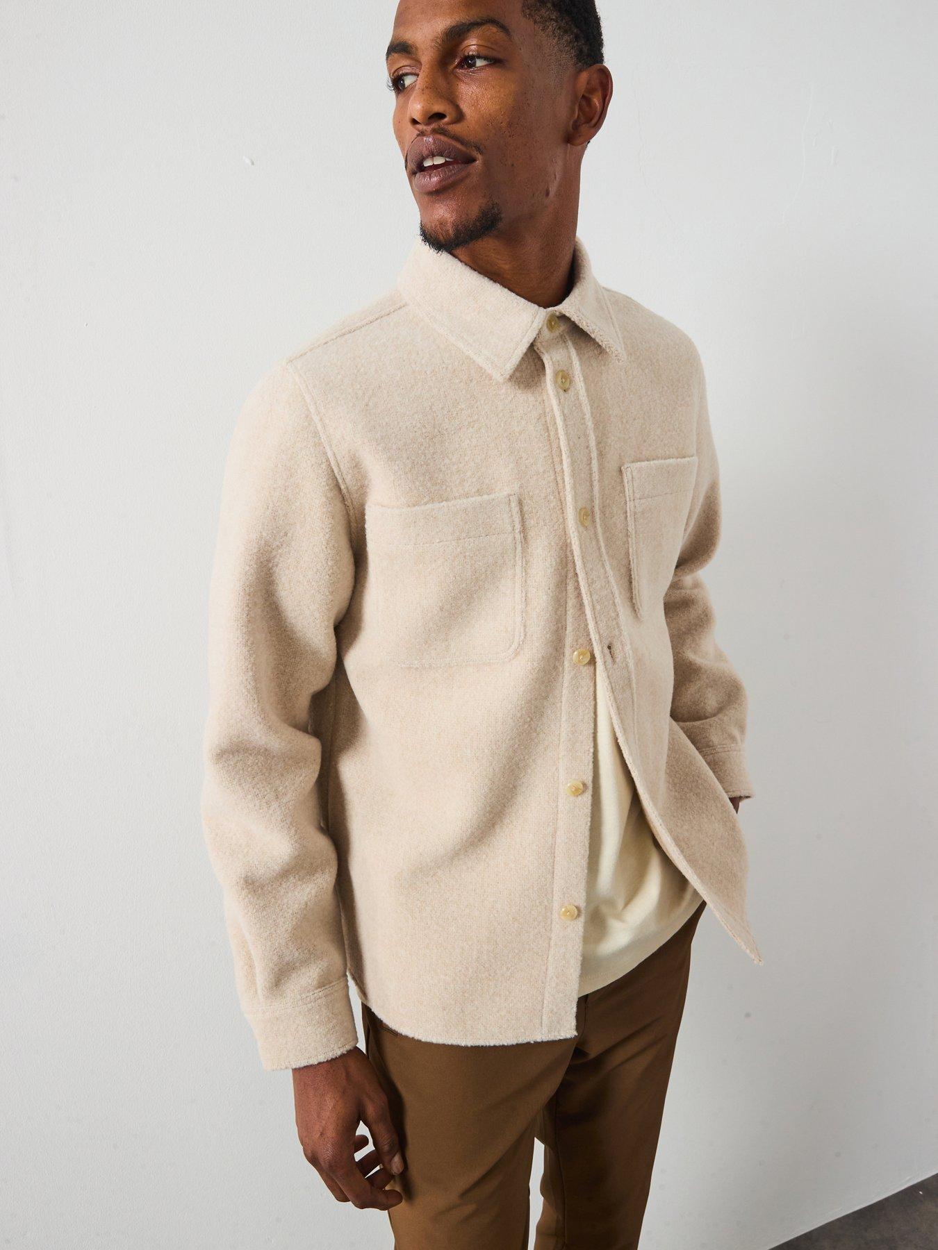 Les Deux Lennon Bouclé Overshirt - Light Beige