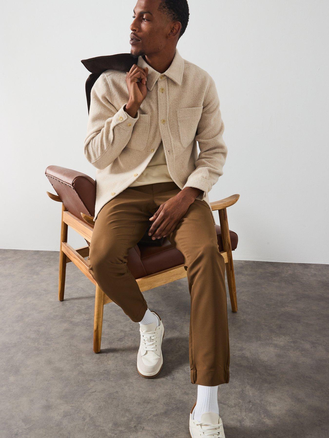  image of les-deux-lennon-boucleacute-overshirt-light-beige