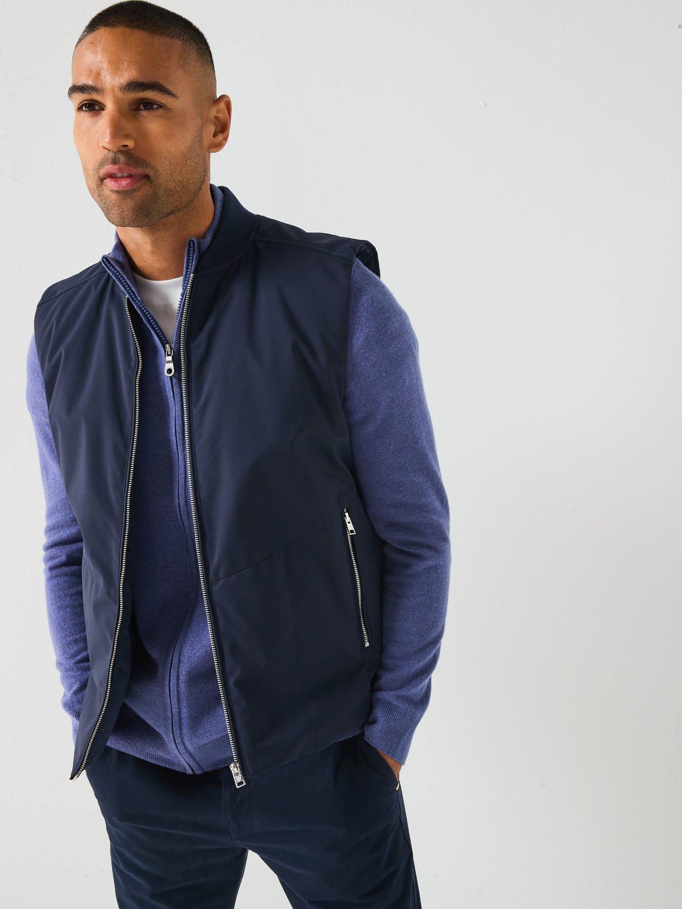 Image 6 of 6 of Lyle & Scott Quilted Shell Gilet- Navy