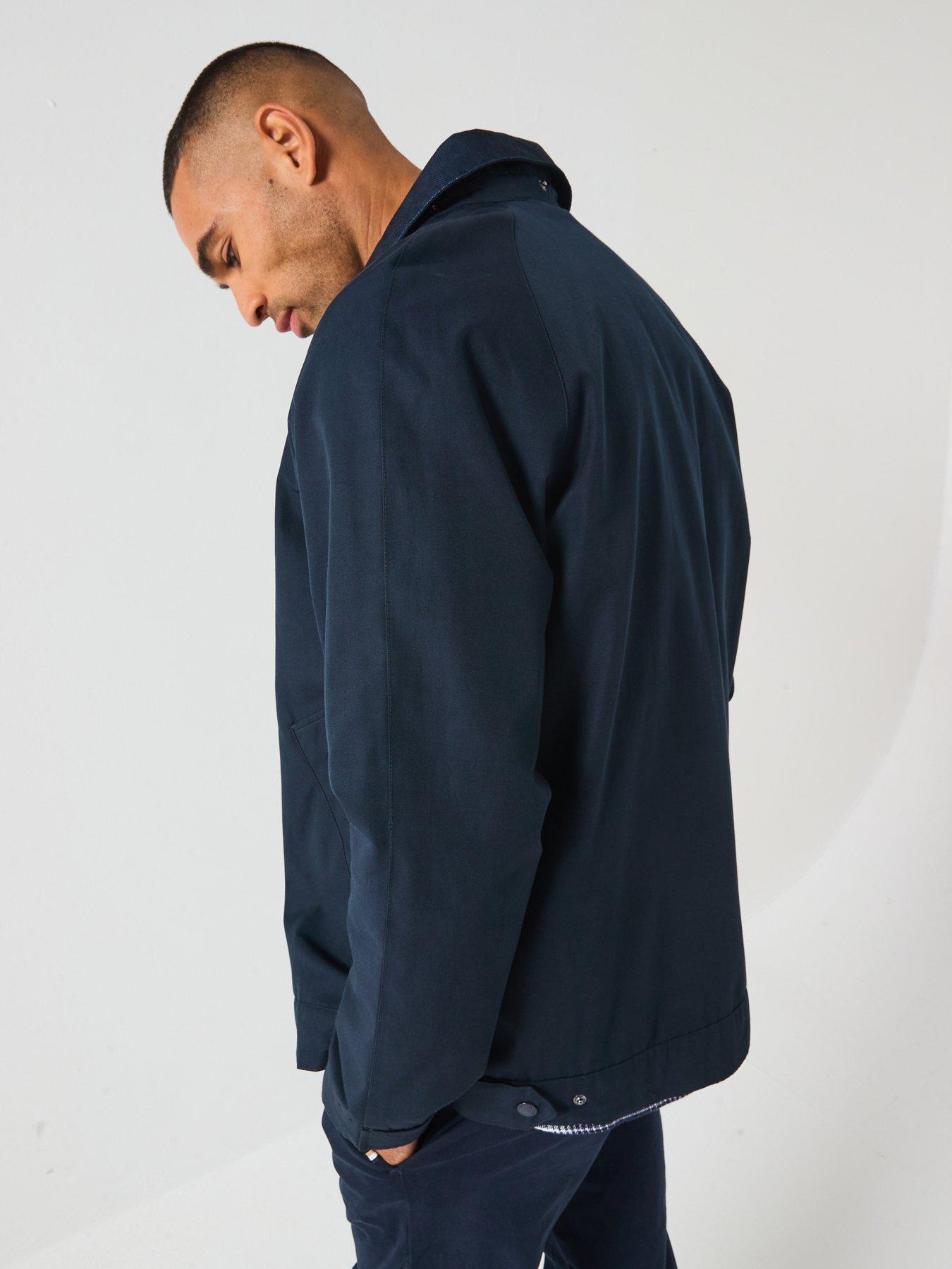  image of lyle-scott-hunting-jacket--navy