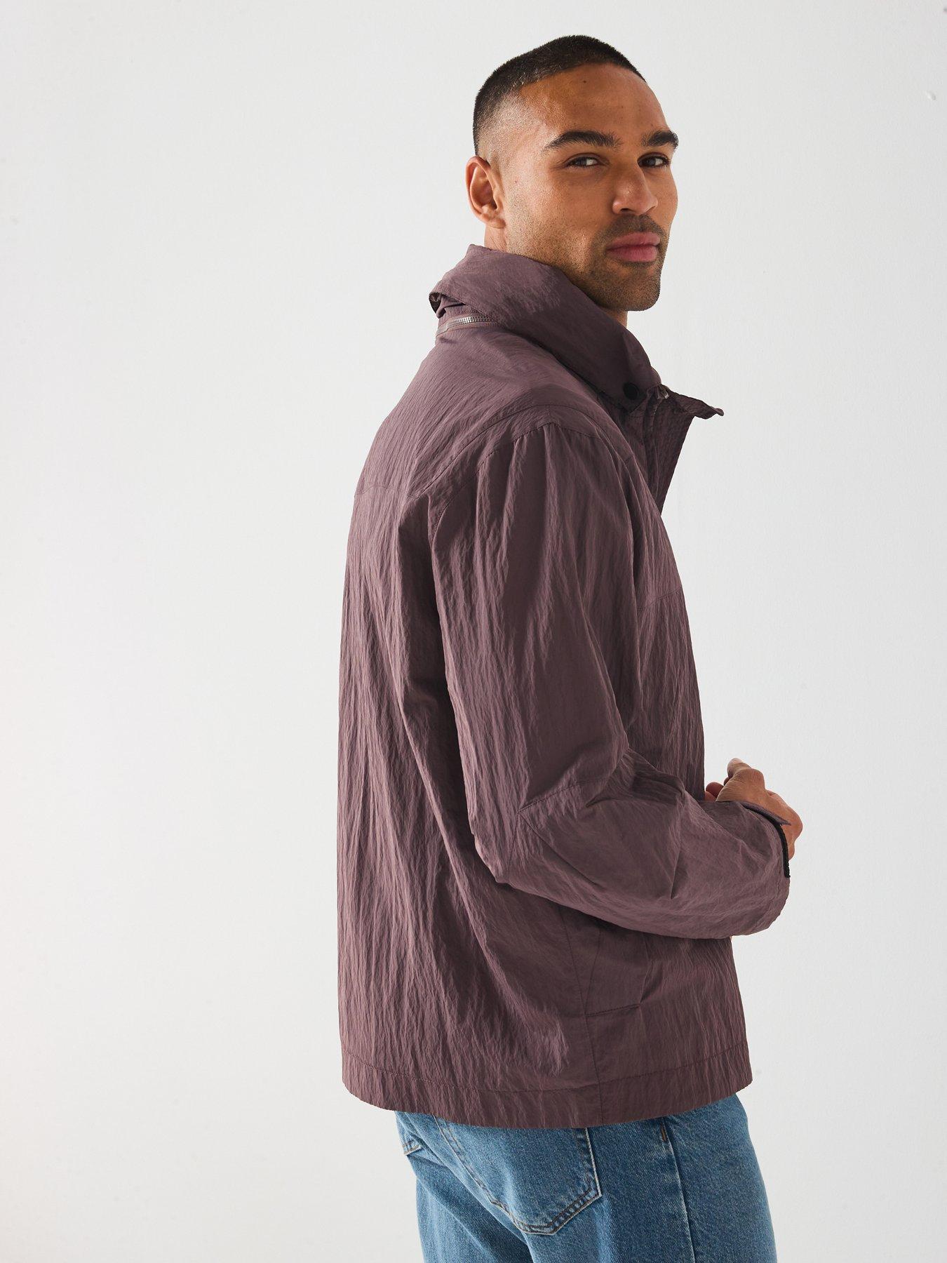 Image 2 of 6 of Lyle & Scott Fold Away Hood Jacket- Brown