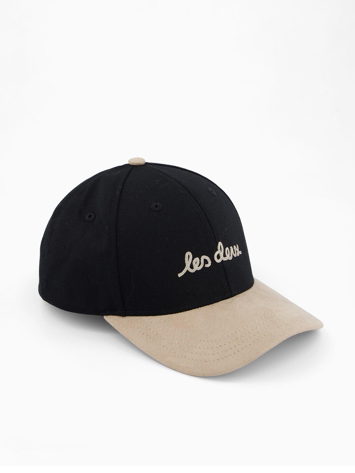 undefined Brad Contrast Suede Snapback Baseball Cap - Black