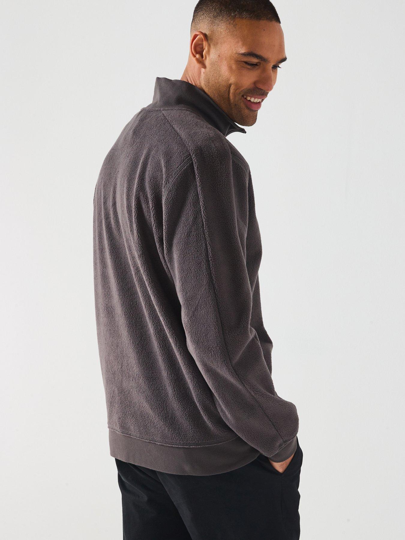 stillFront image of lyle-scott-polar-fleece-track-jacket--grey