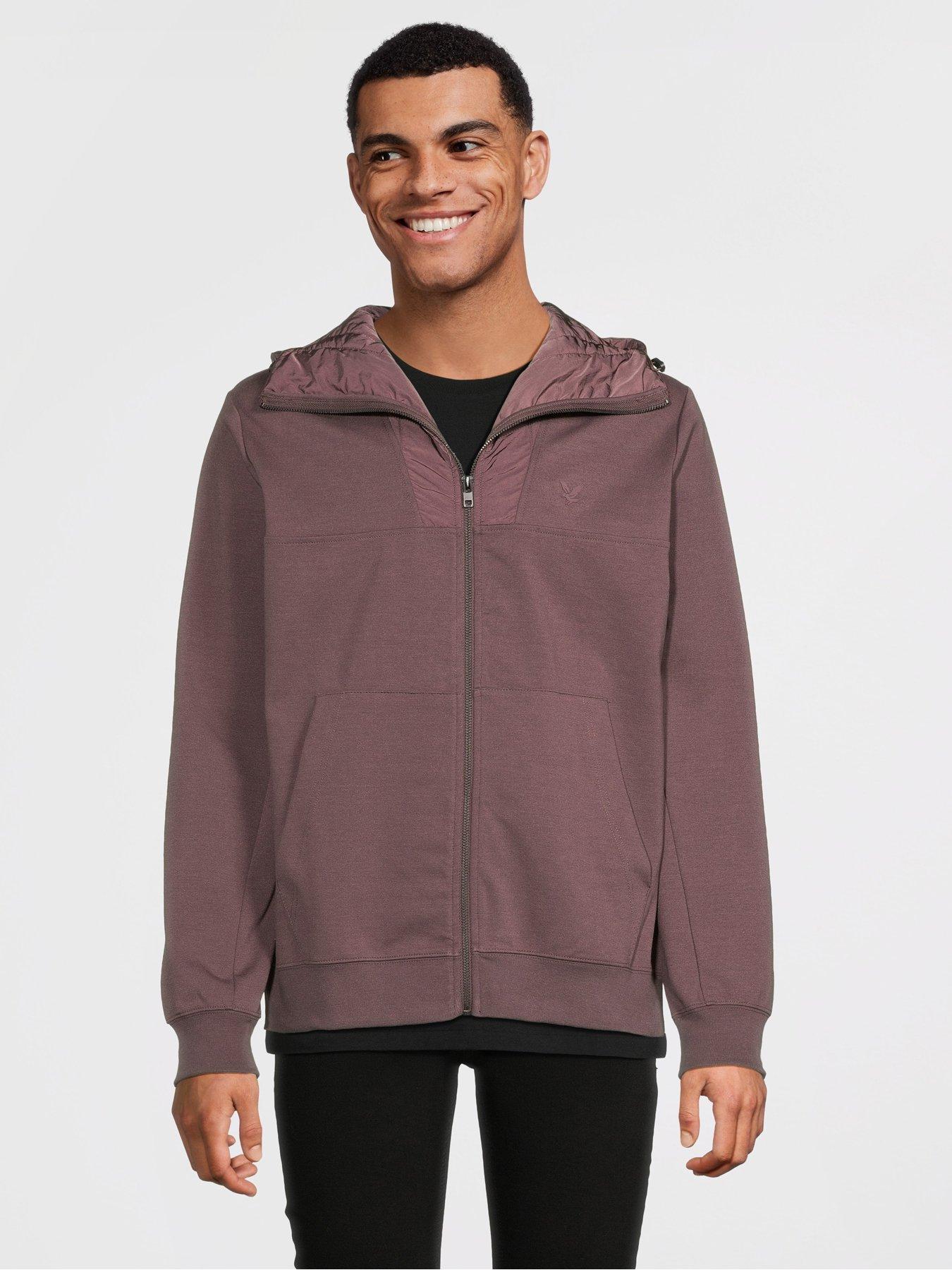 undefined Panelled Hybrid Jacket- Brown