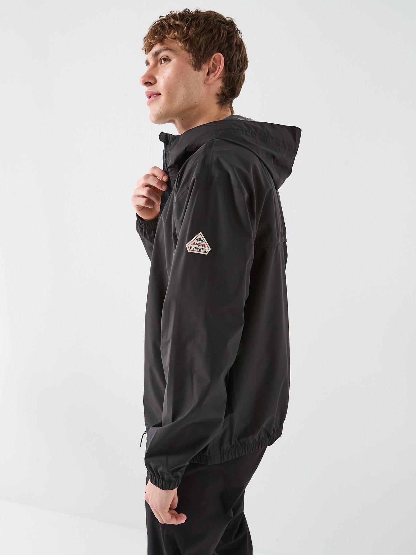  image of pyrenex-ensure-water-resistant-hooded-jacket-black