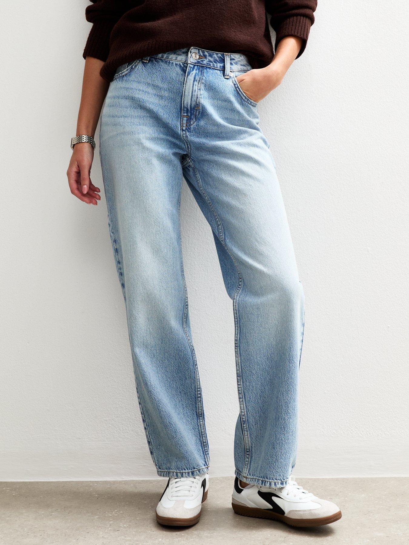 undefined Anica Straight Leg Jeans - Blue