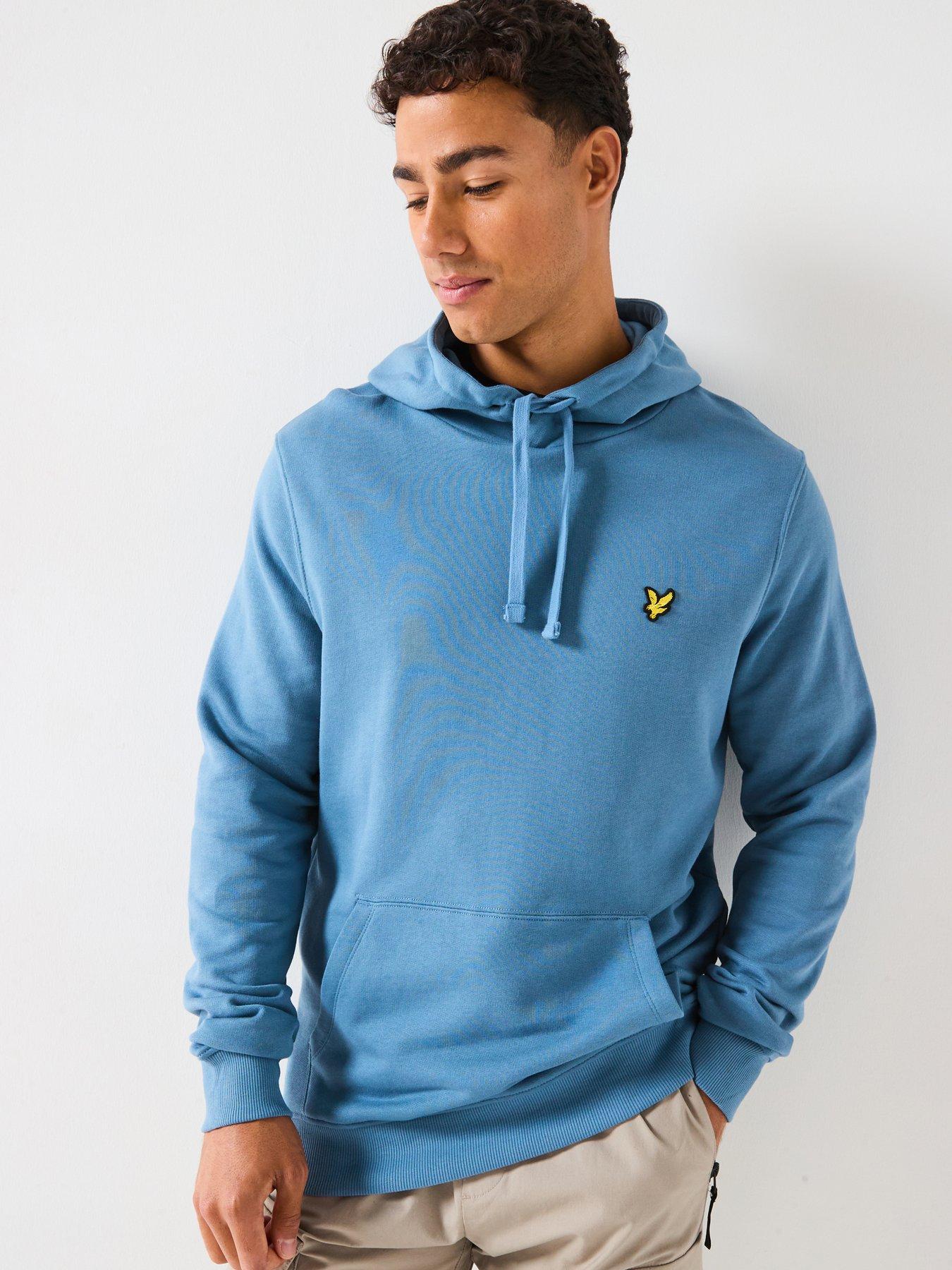  image of lyle-scott-pullover-hoodie--blue