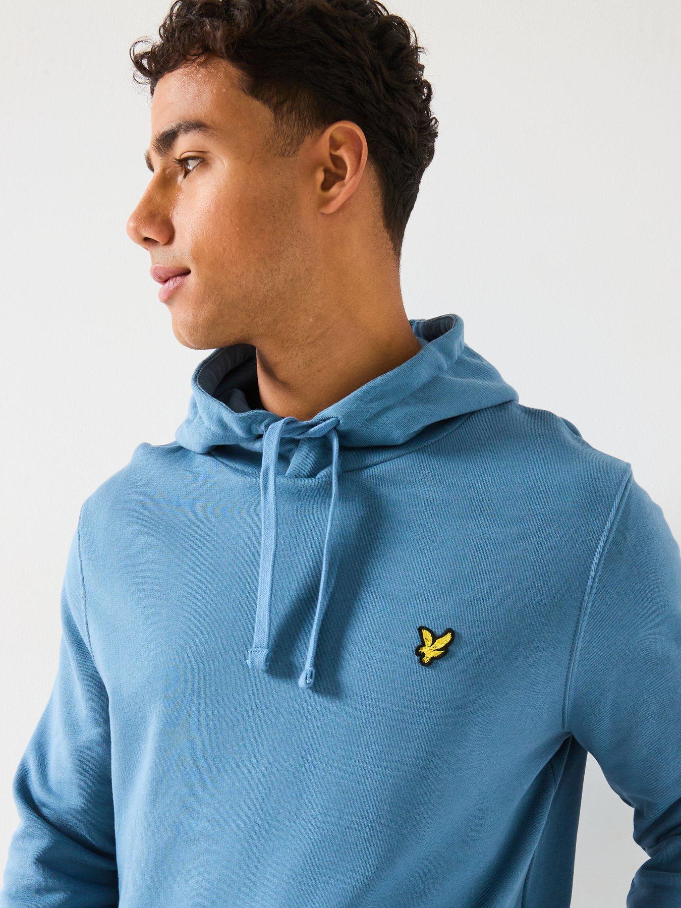  image of lyle-scott-pullover-hoodie--blue