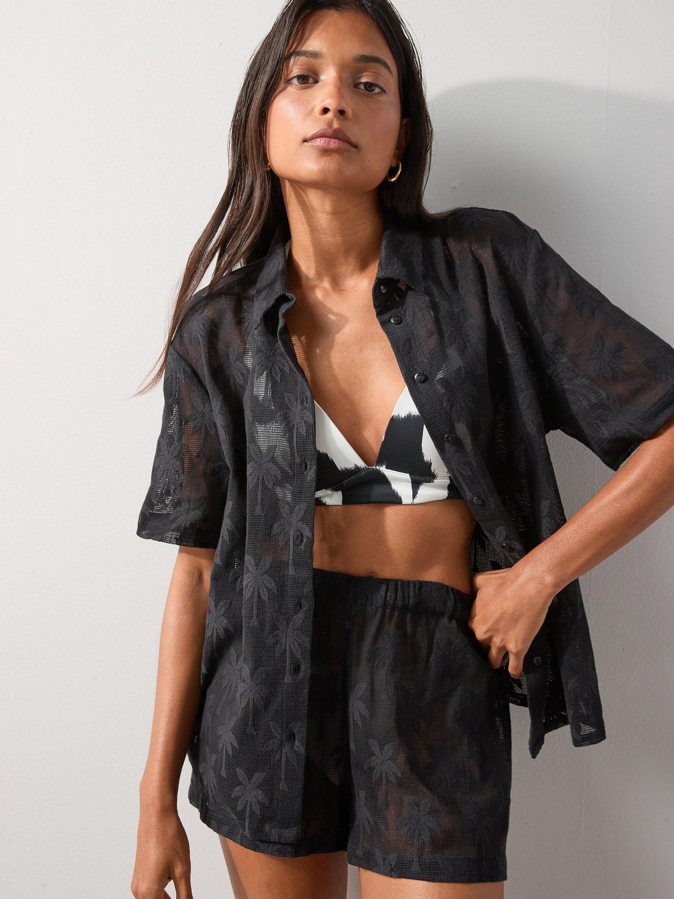 The Very Collection Palm Tree Beach Shirt