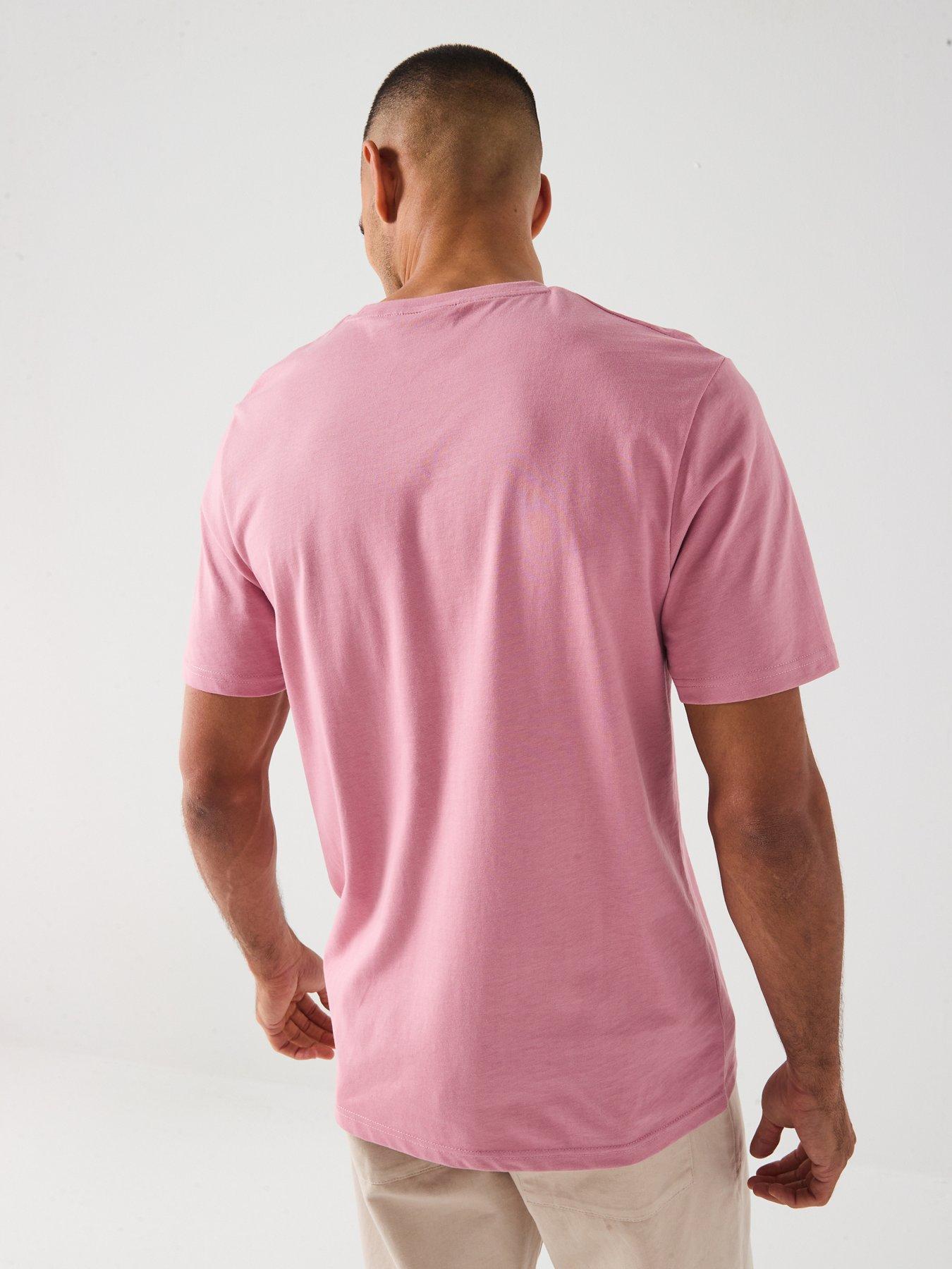 Image 2 of 5 of Lyle & Scott Lyle &amp; Scott Logo Short Sleeve T-shirt- Pink