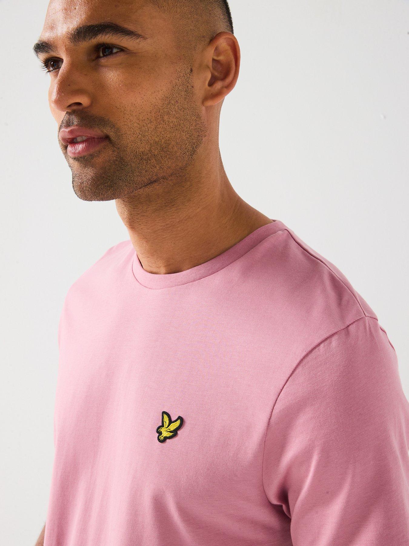 Image 4 of 5 of Lyle & Scott Lyle &amp; Scott Logo Short Sleeve T-shirt- Pink