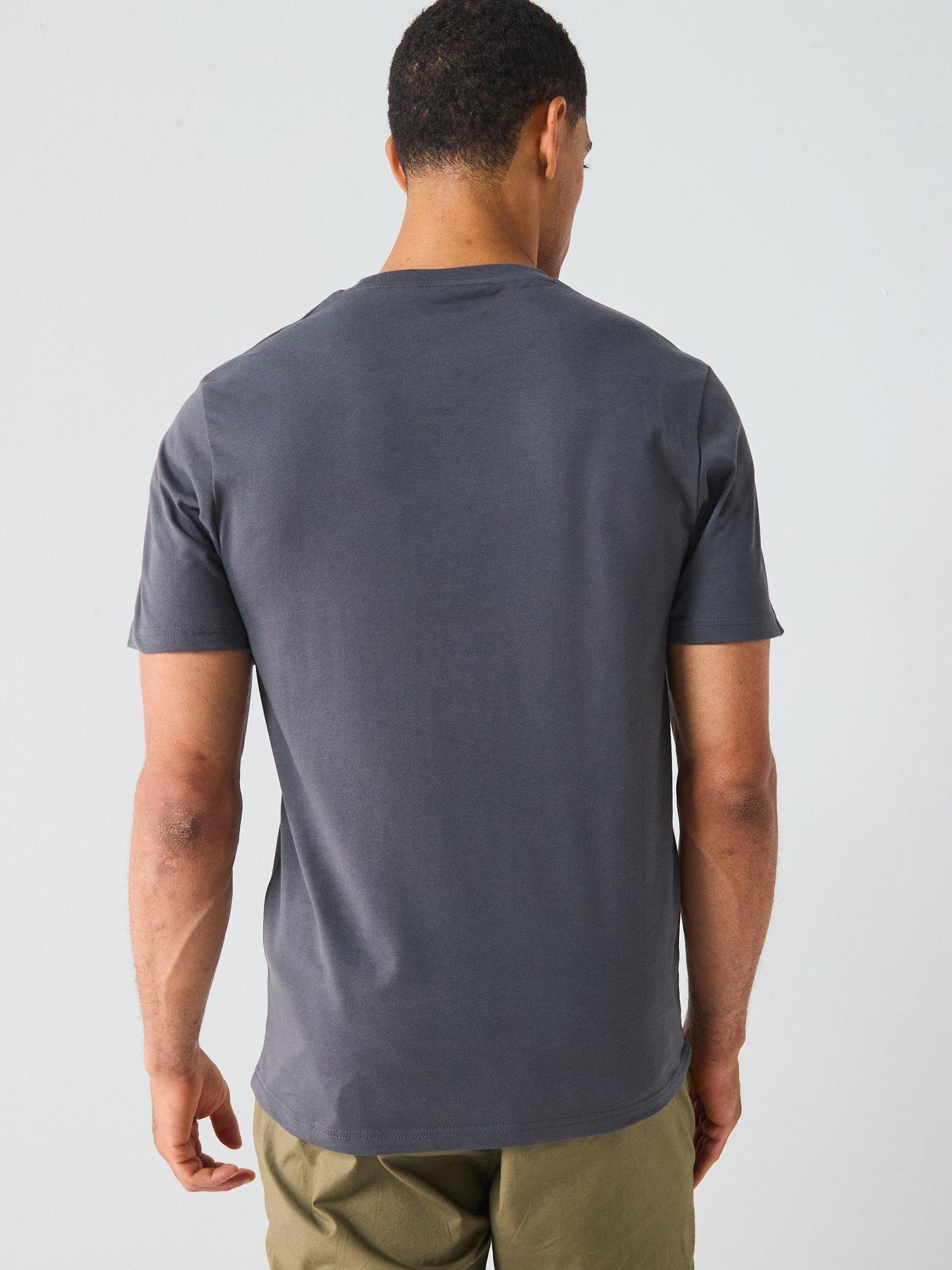 stillFront image of lyle-scott-plain-t-shirt--black