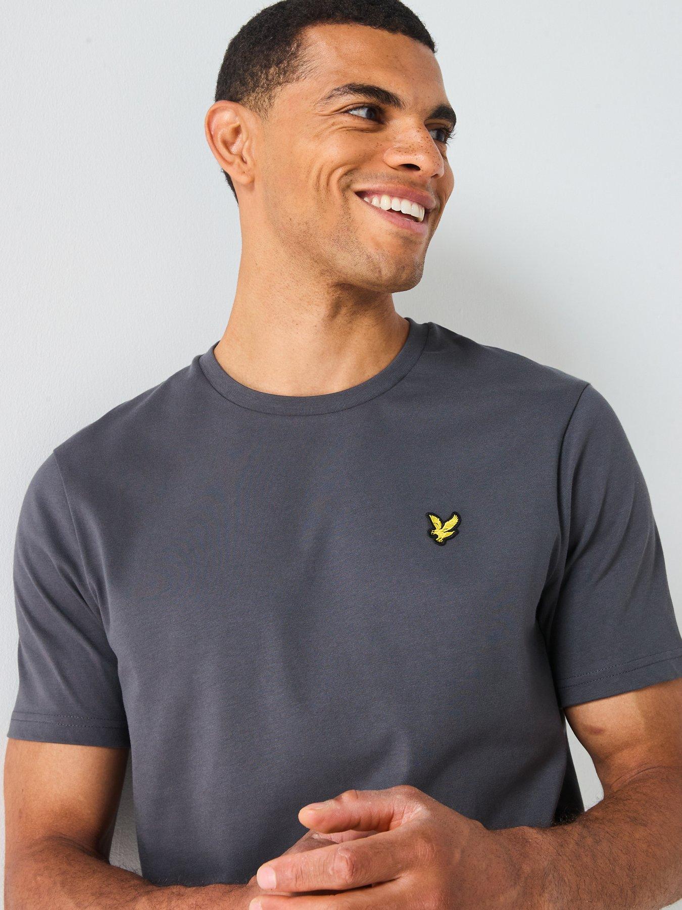  image of lyle-scott-plain-t-shirt--black