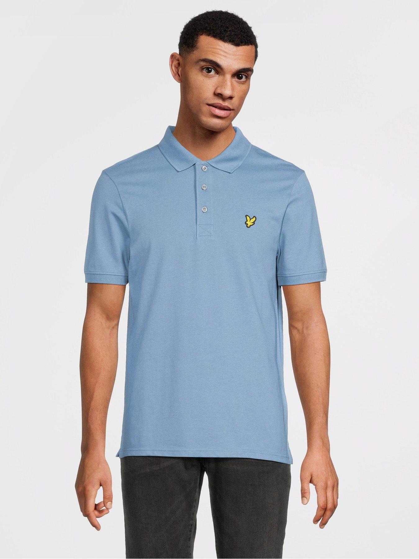 lyle-scott-plain-polo-shirt--blue