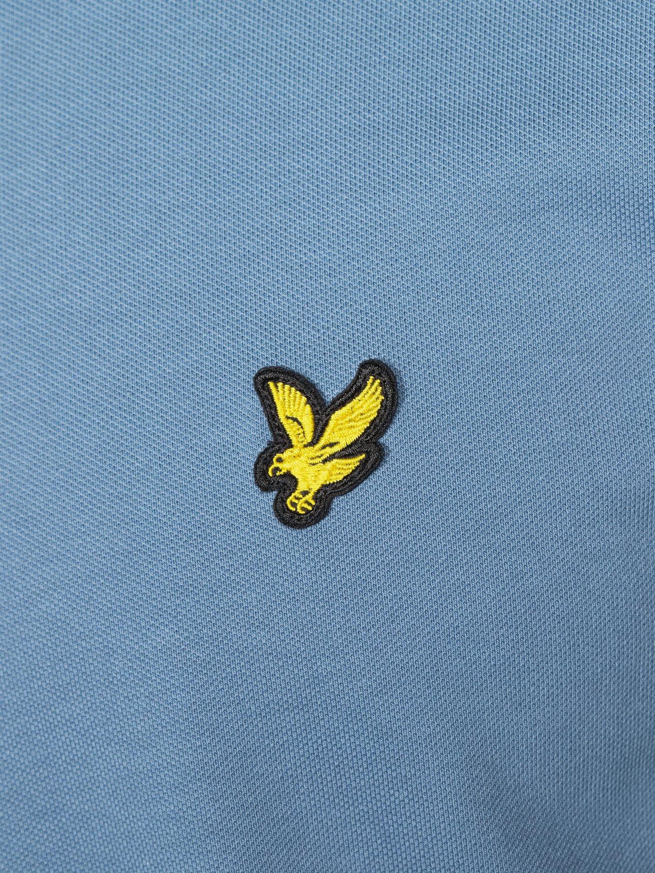 Image 4 of 4 of Lyle & Scott Plain Polo Shirt- Blue