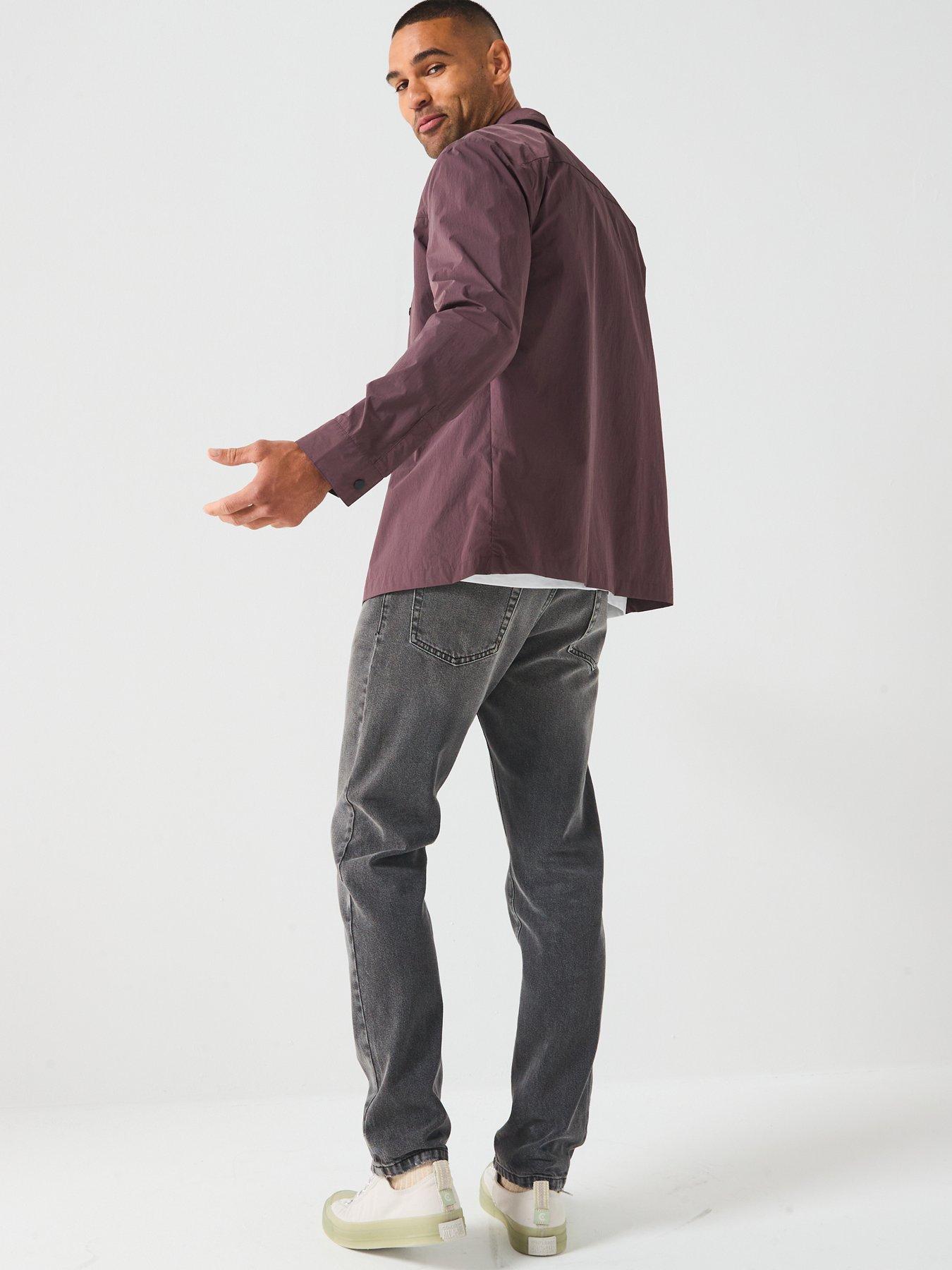 Image 2 of 6 of Lyle & Scott Crinkle Nylon Overshirt- Brown