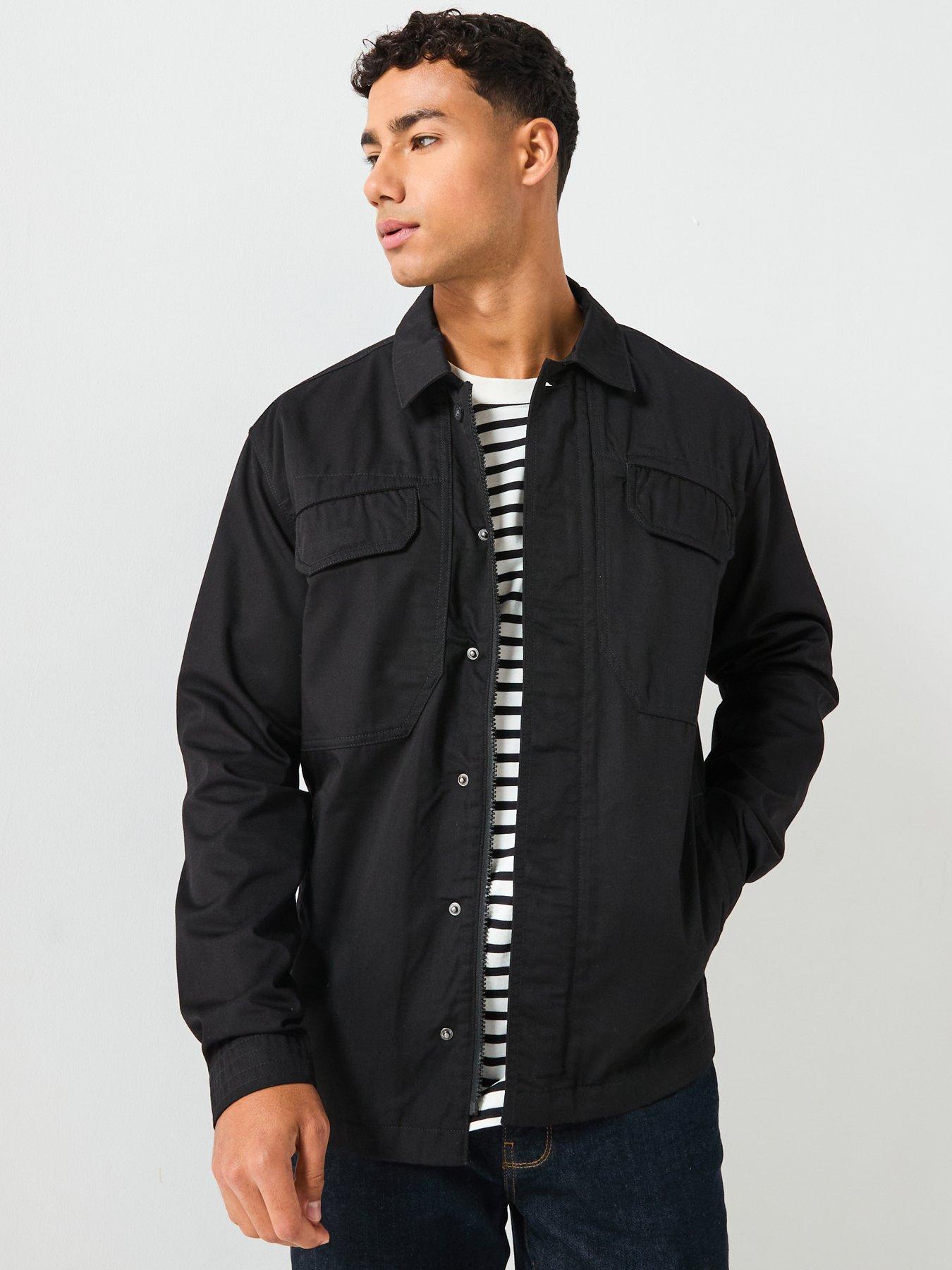 lyle-scott-multi-pocket-overshirt-black